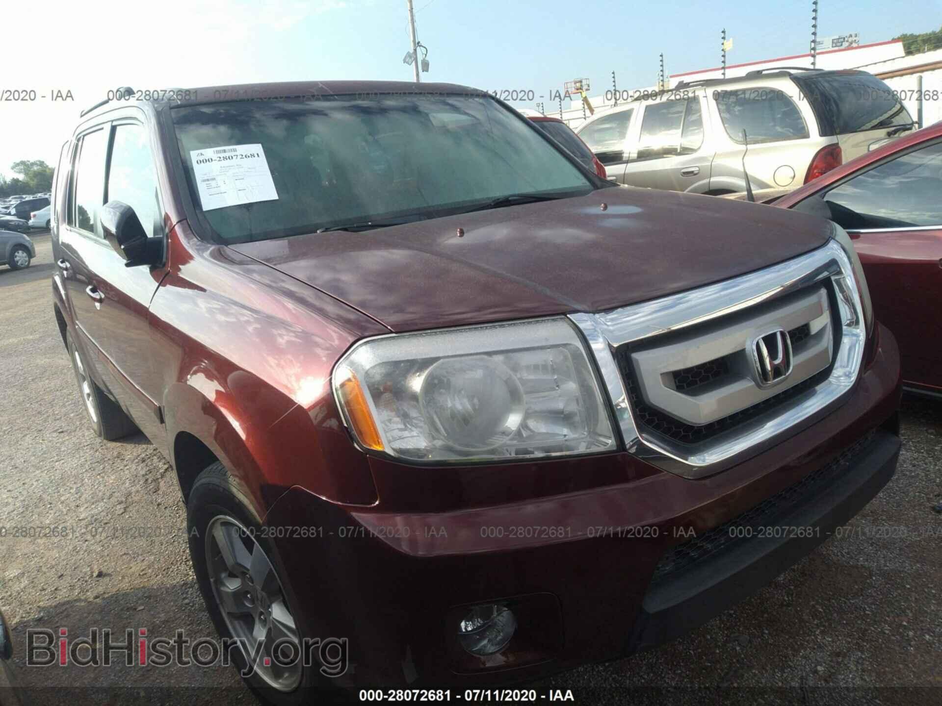 Фотография 5FNYF484X9B****** - HONDA PILOT 2009