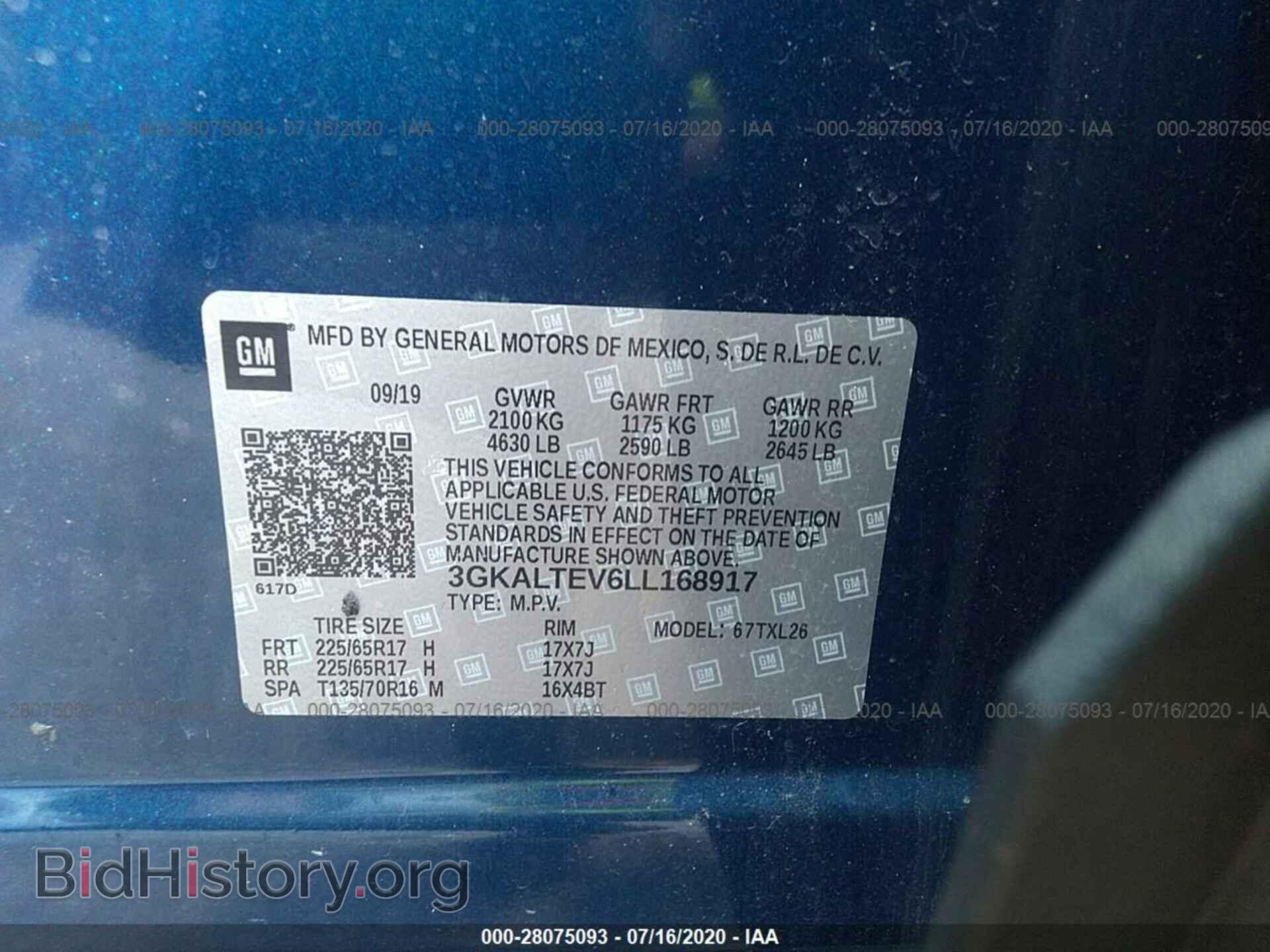 2020 GMC TERRAIN - VIN: 3GKALTEV6LL168917 - Photo 9