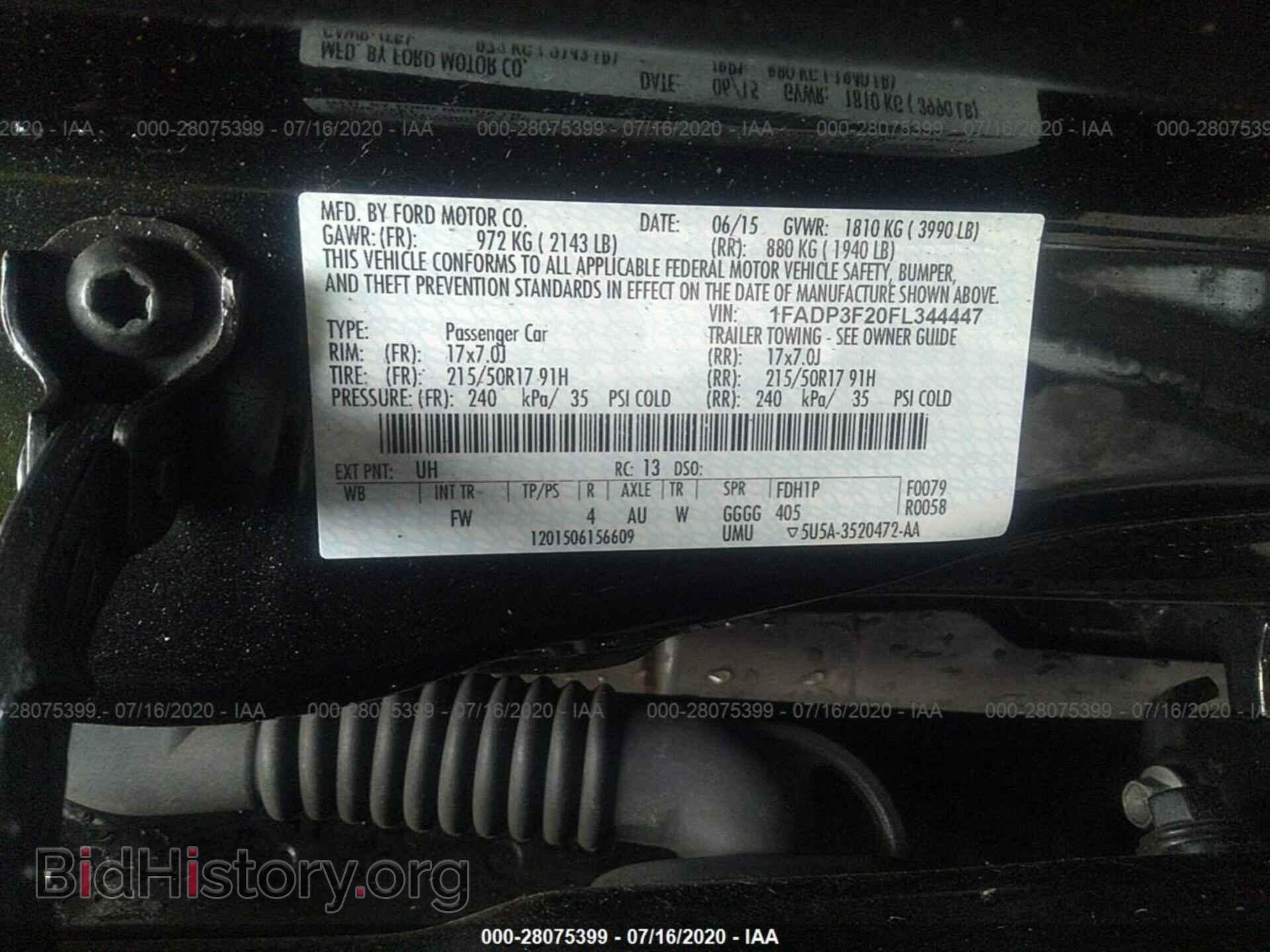 2015 FORD FOCUS - VIN: 1FADP3F20FL344447 - Photo 9
