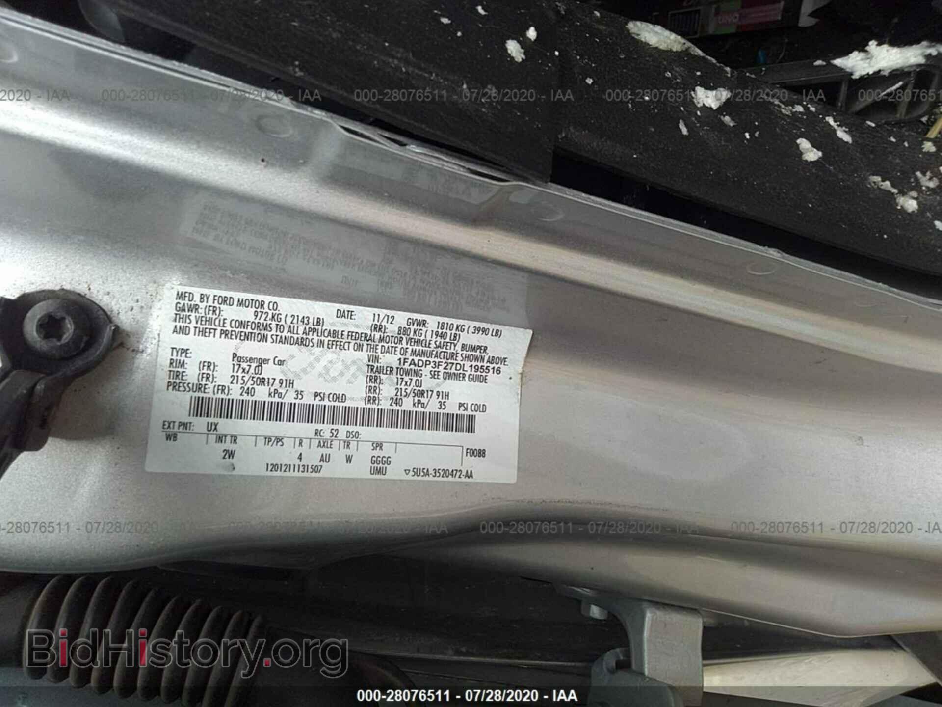 2013 FORD FOCUS - VIN: 1FADP3F27DL195516 - Photo 9