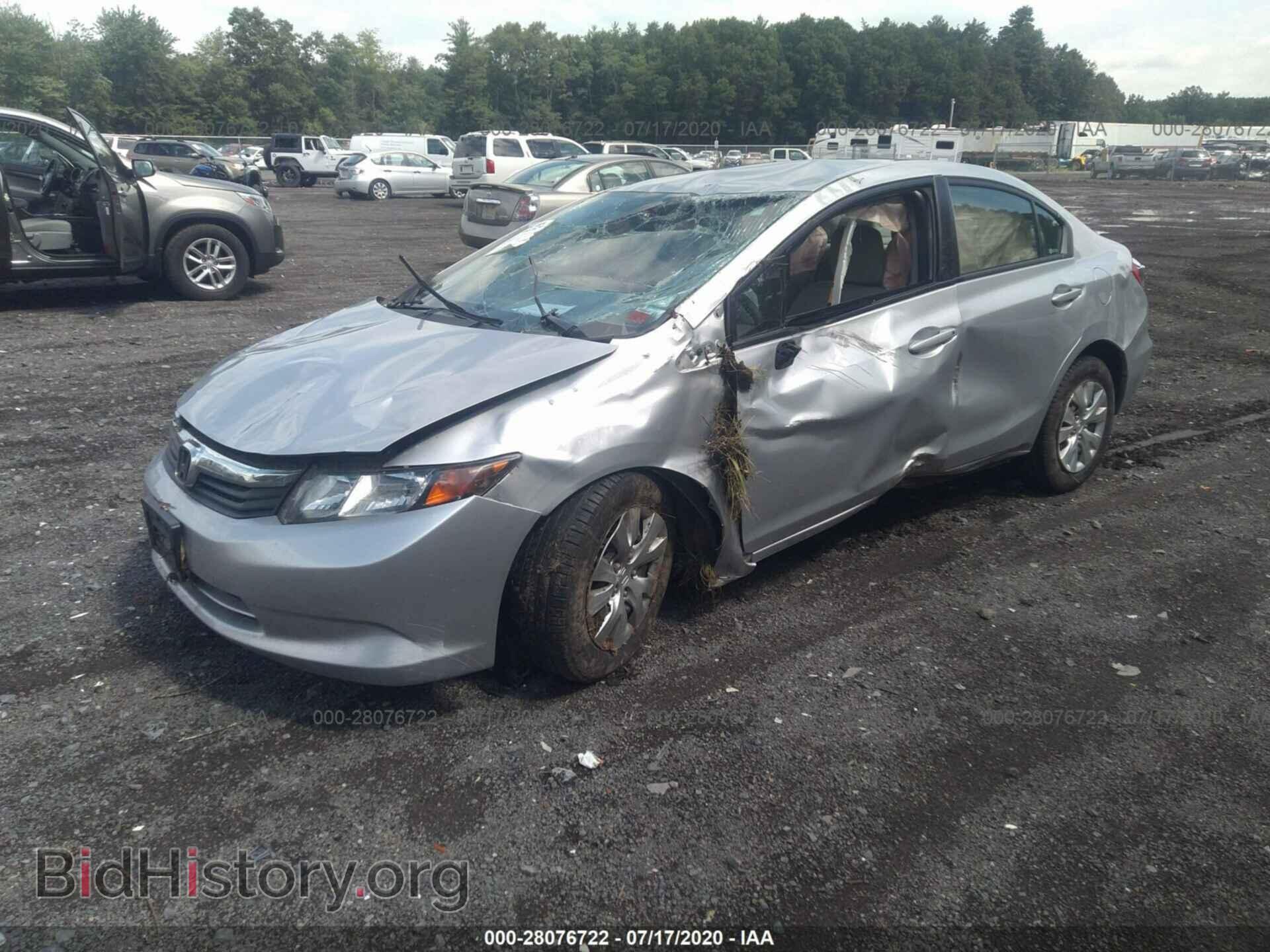 2012 HONDA CIVIC SDN - VIN: 2HGFB2F57CH558612 - Фото 2