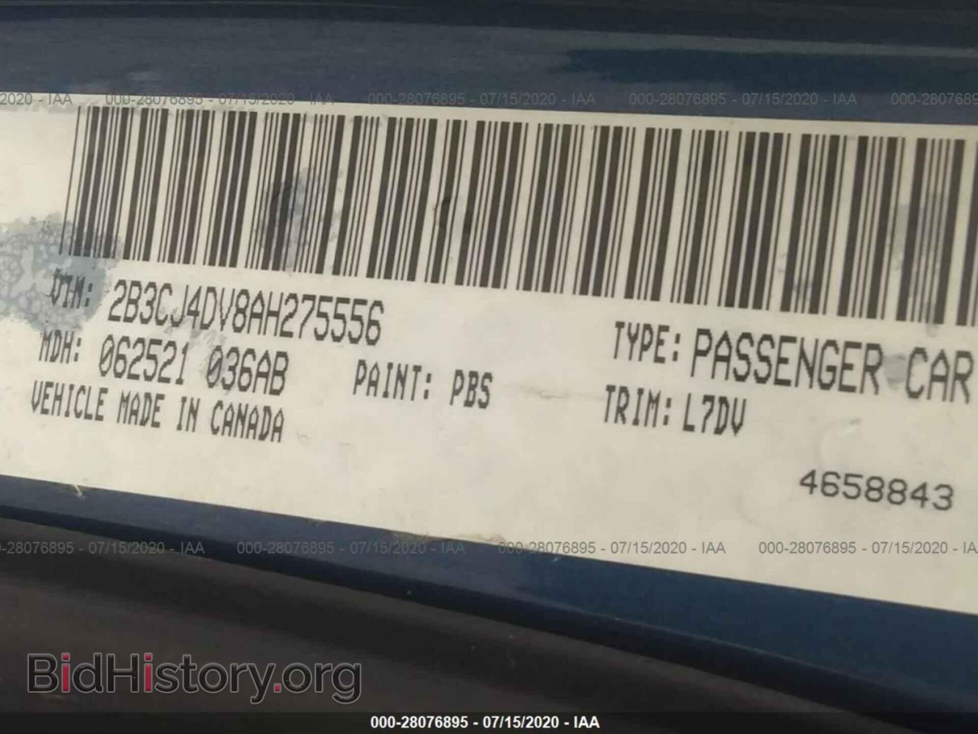 2010 DODGE CHALLENGER - VIN: 2B3CJ4DV8AH275556 - Фото 9