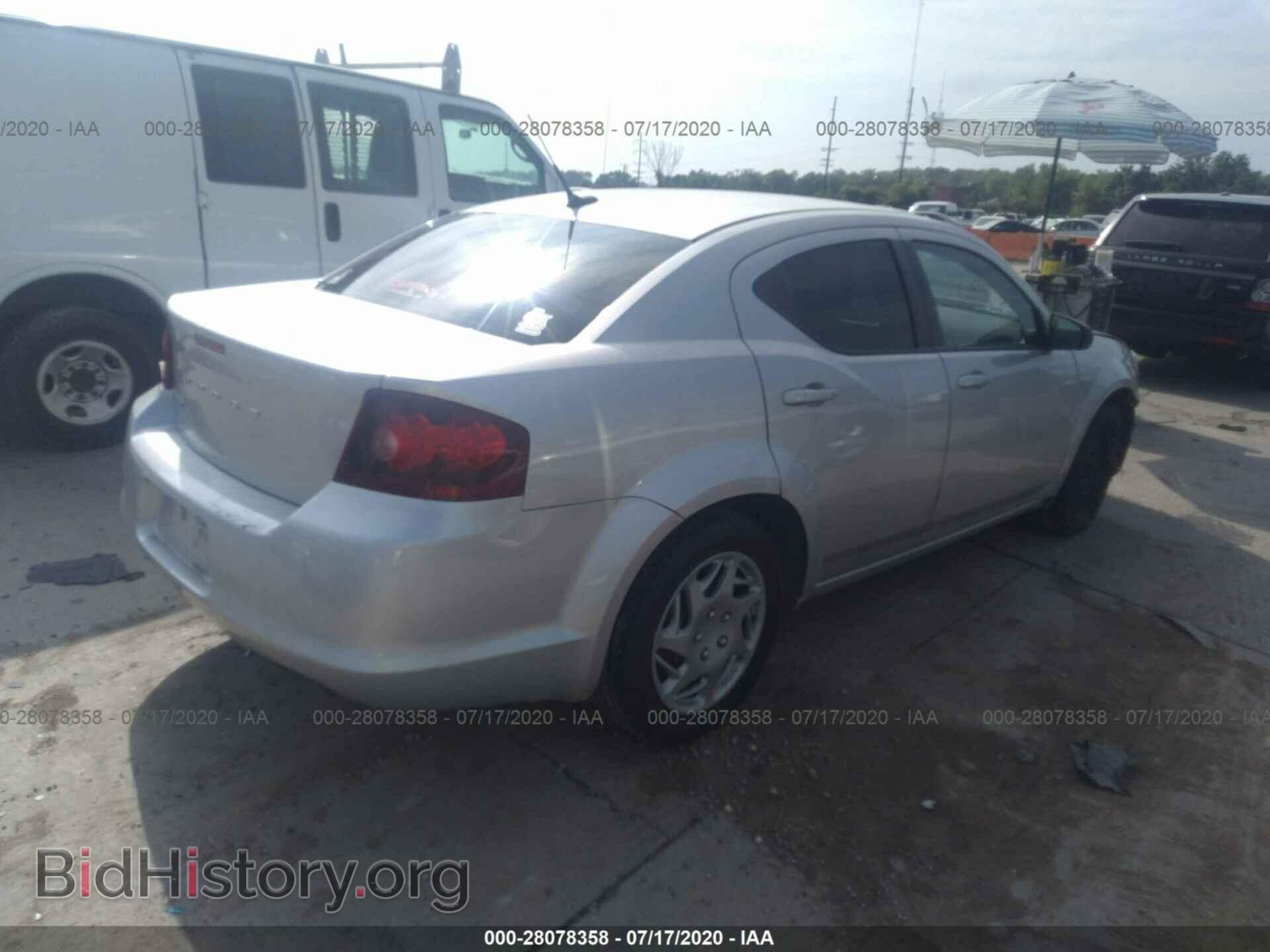 2011 DODGE AVENGER - VIN: 1B3BD4FB7BN509653 - Фото 4