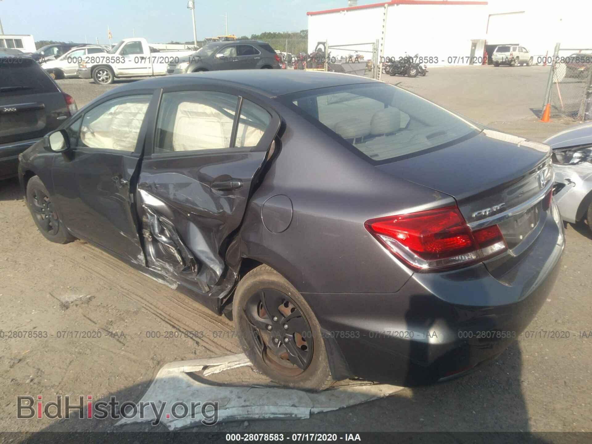 2013 HONDA CIVIC - VIN: 19XFB2F53DE205814 - Фото 3