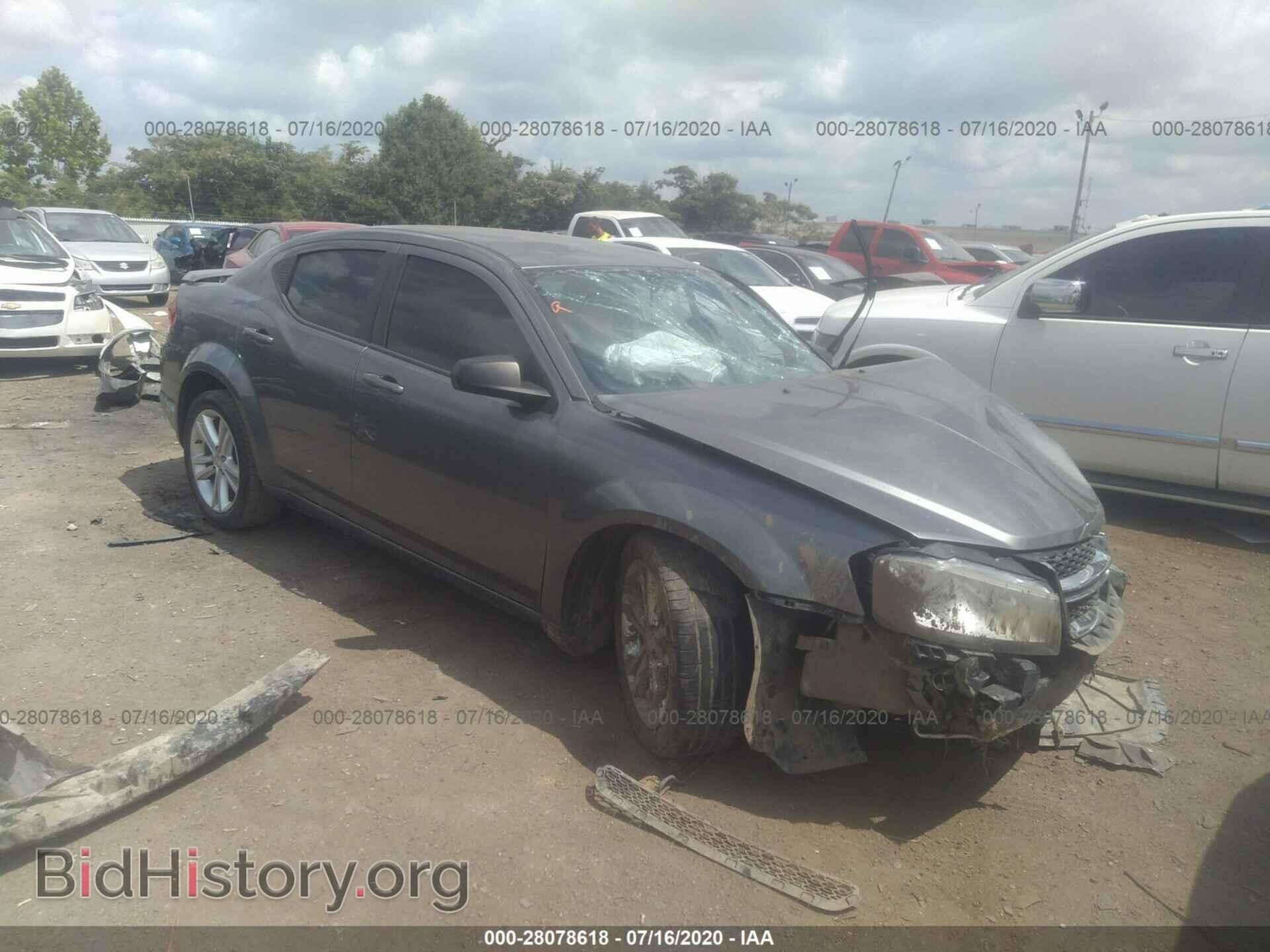 Photo 1C3CDZAG1CN313989 - DODGE AVENGER 2012