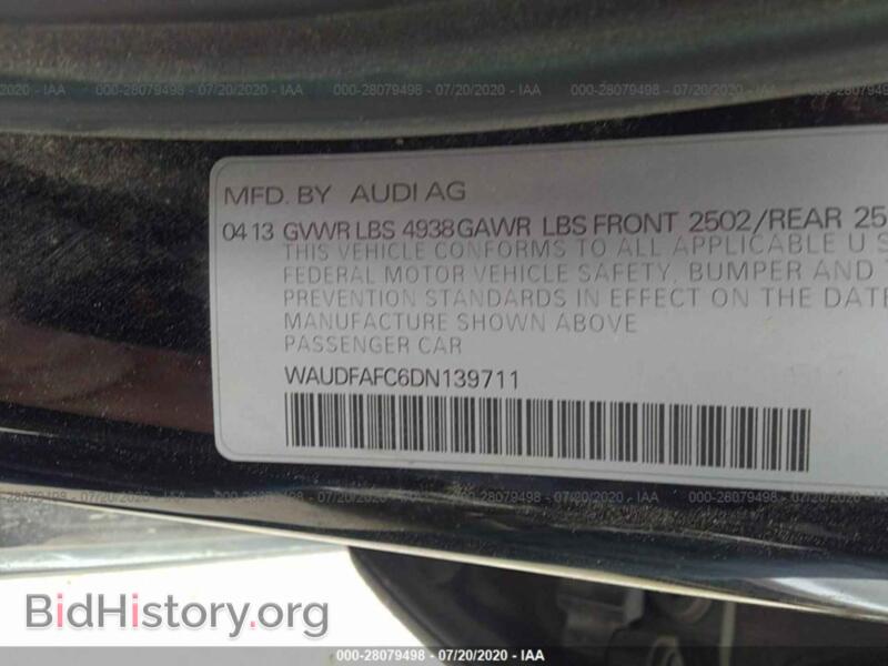 2013 Audi A6 (VIN WAUDFAFC6DN139711) — photo 9 of 12