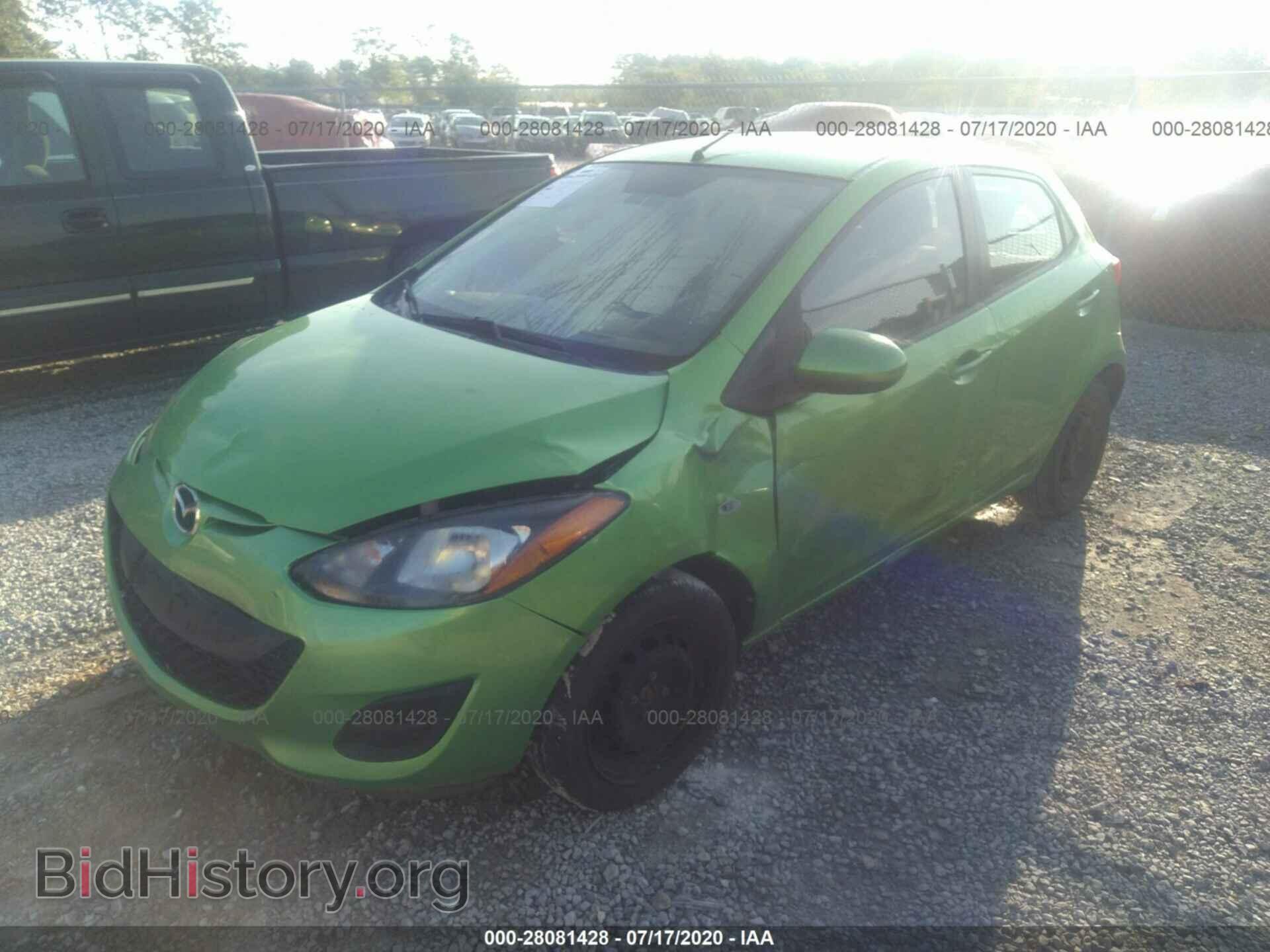 2012 MAZDA MAZDA2 - VIN: JM1DE1KYXC0135082 - Фото 2