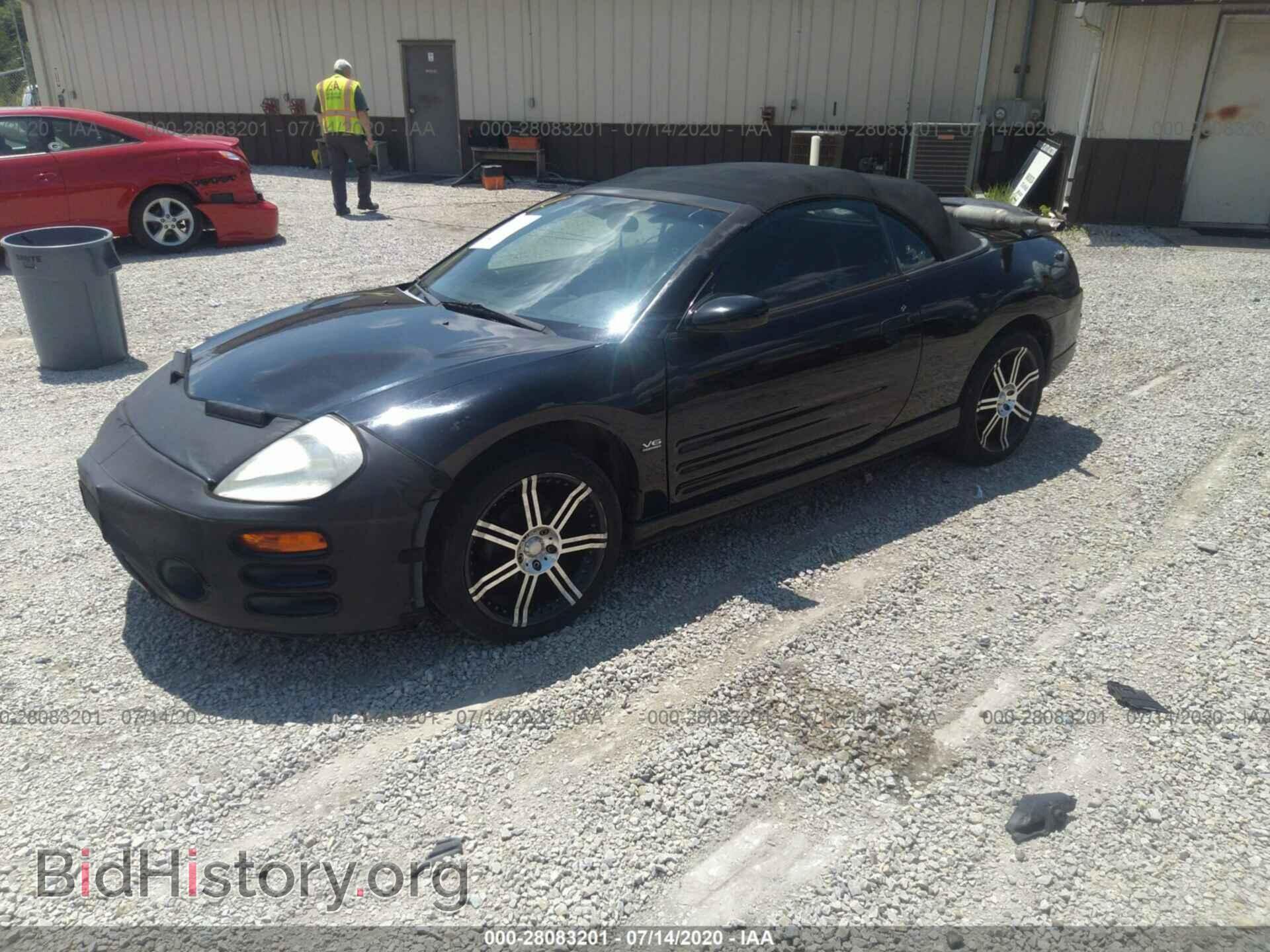 2003 MITSUBISHI ECLIPSE - VIN: 4A3AE75H23E031610 - Фото 2