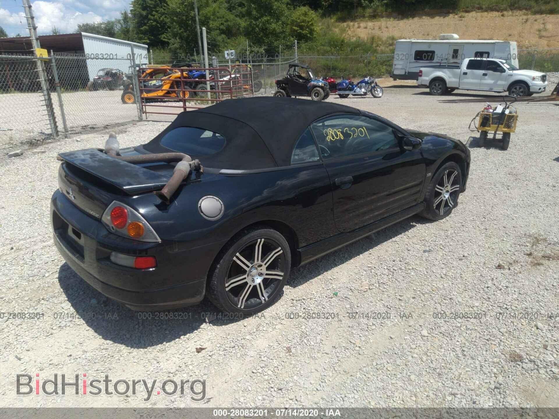 2003 MITSUBISHI ECLIPSE - VIN: 4A3AE75H23E031610 - Фото 4