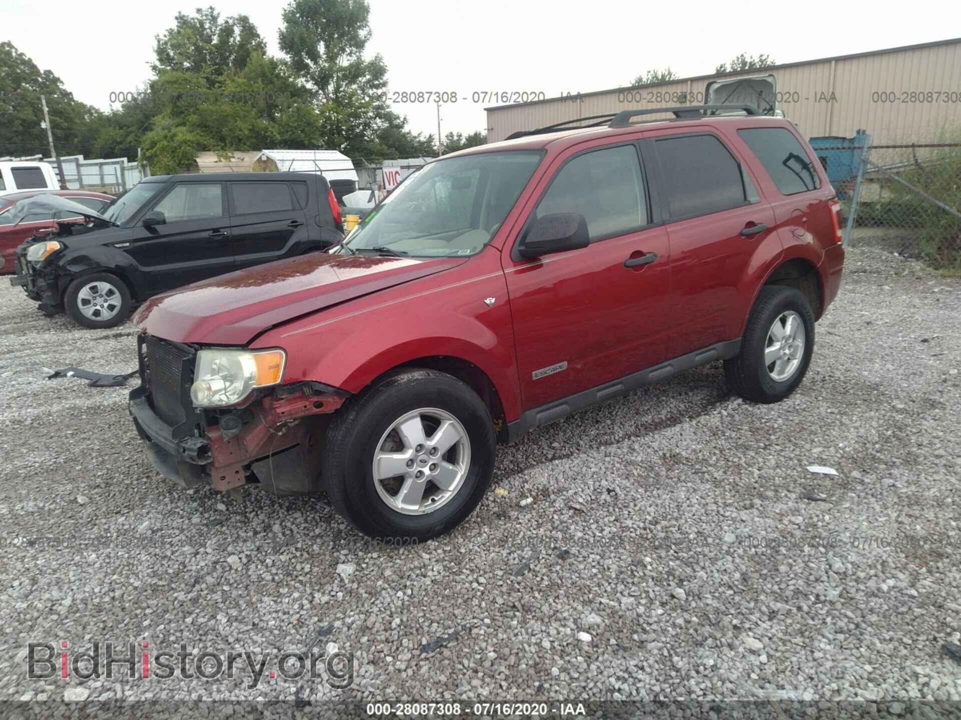 2008 FORD ESCAPE - VIN: 1FMCU03188KD83509 - Фото 2