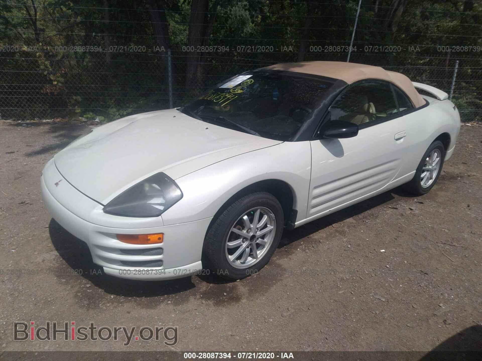 2001 MITSUBISHI ECLIPSE - VIN: 4A3AE45G61E221364 - Фото 2
