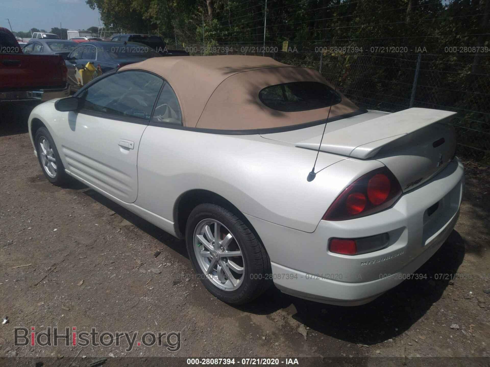 2001 MITSUBISHI ECLIPSE - VIN: 4A3AE45G61E221364 - Фото 3