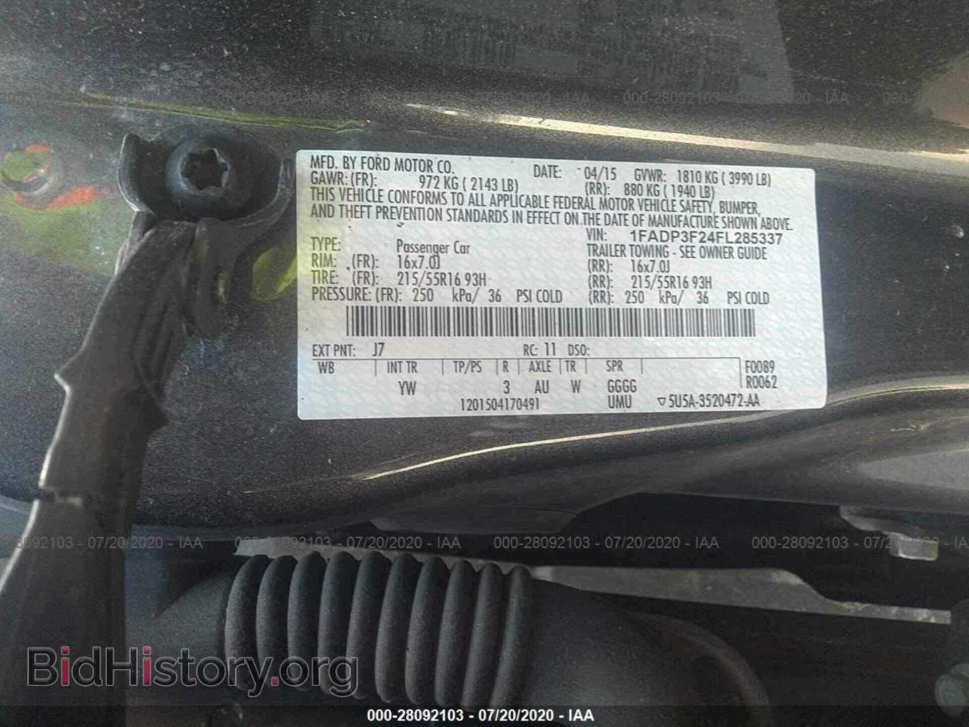 2015 FORD FOCUS - VIN: 1FADP3F24FL285337 - Photo 9