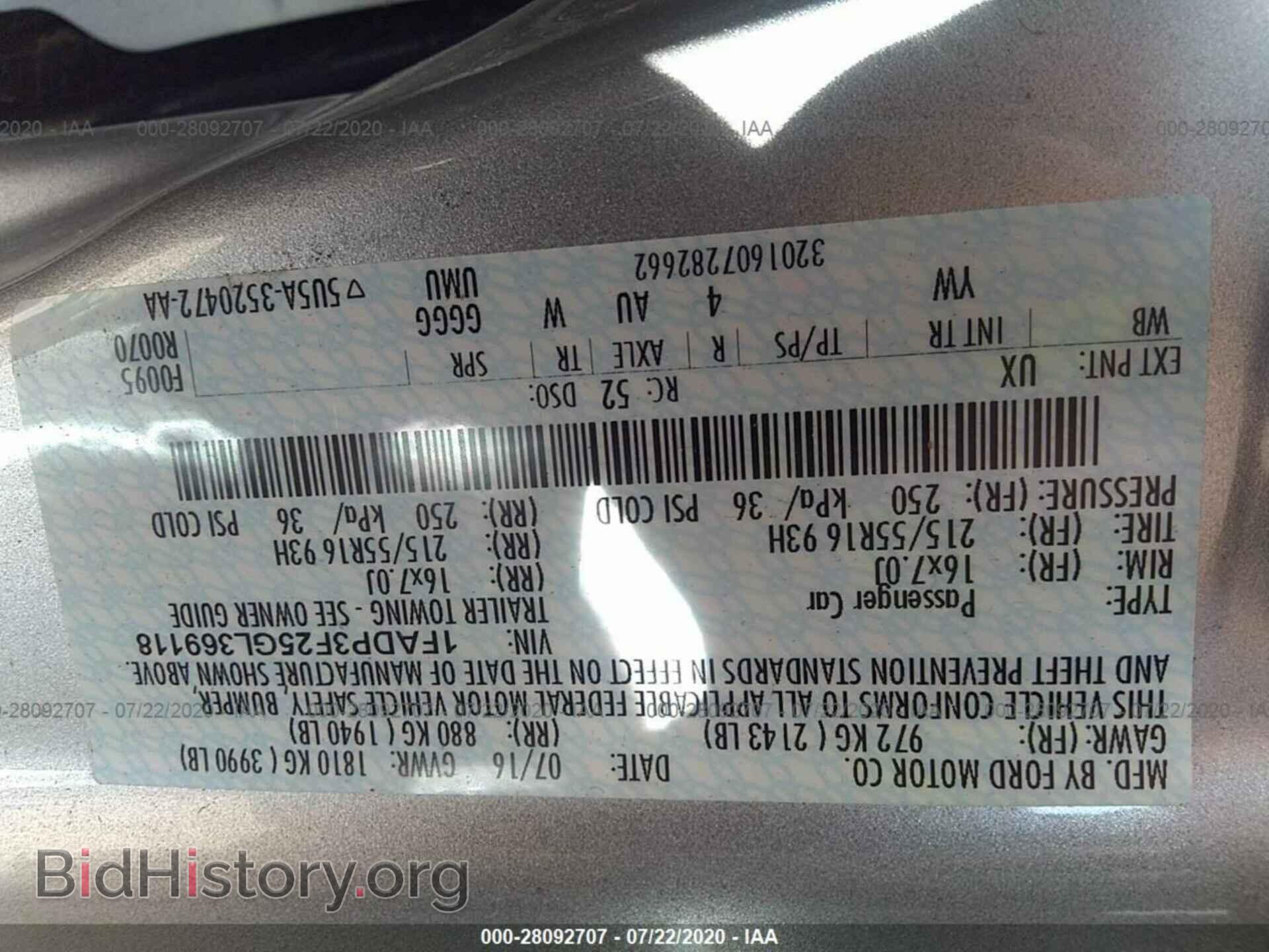 2016 FORD FOCUS - VIN: 1FADP3F25GL369118 - Photo 9