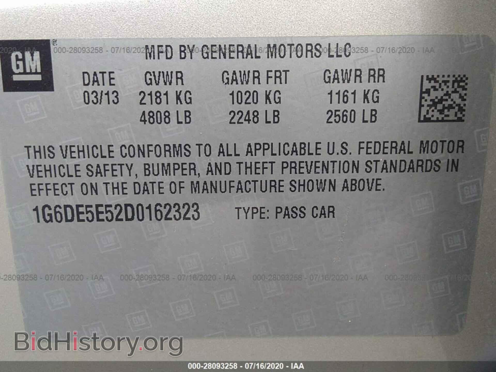 2013 CADILLAC CTS - VIN: 1G6DE5E52D0162323 - Фото 9