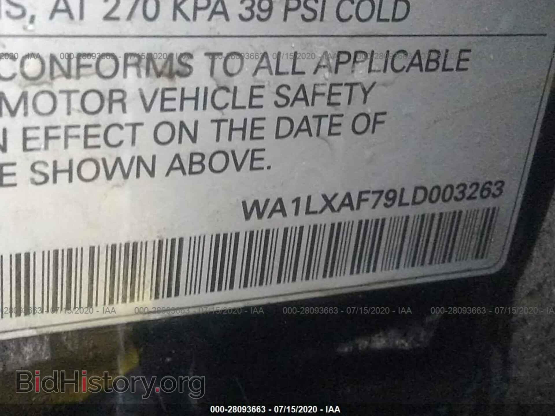 2020 AUDI Q7 - VIN: WA1LXAF79LD003263 - Фото 9