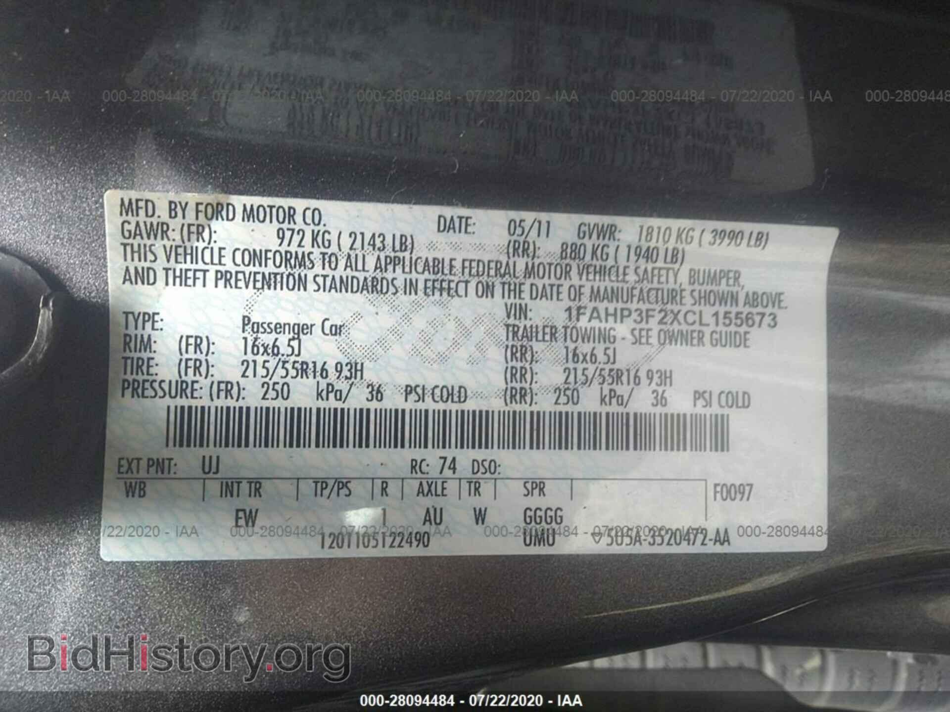 2012 FORD FOCUS - VIN: 1FAHP3F2XCL155673 - Photo 9