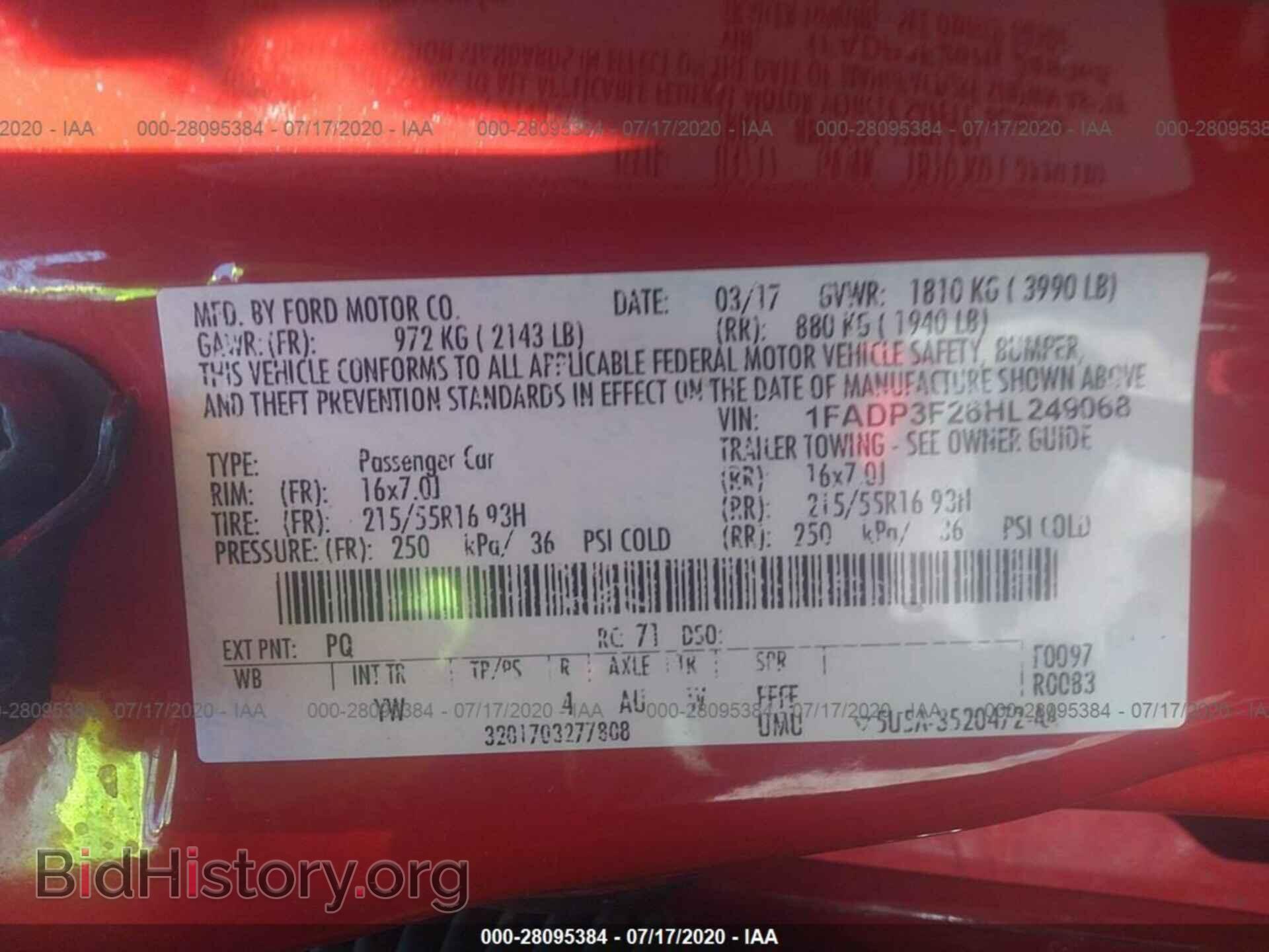 2017 FORD FOCUS - VIN: 1FADP3F26HL249068 - Photo 9