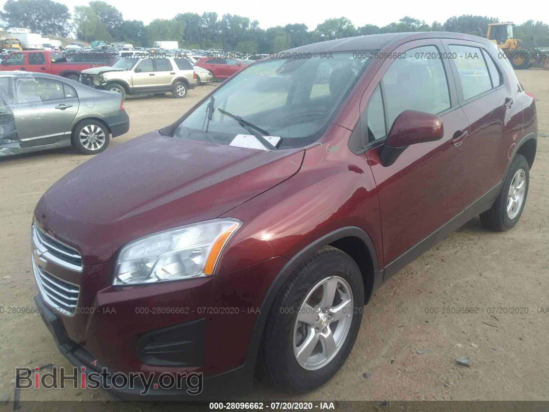 2016 CHEVROLET TRAX - VIN: 3GNCJNSBXGL265213 - Фото 2