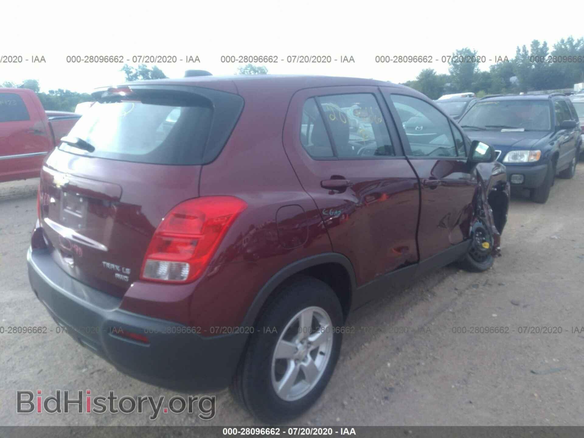 2016 CHEVROLET TRAX - VIN: 3GNCJNSBXGL265213 - Фото 4