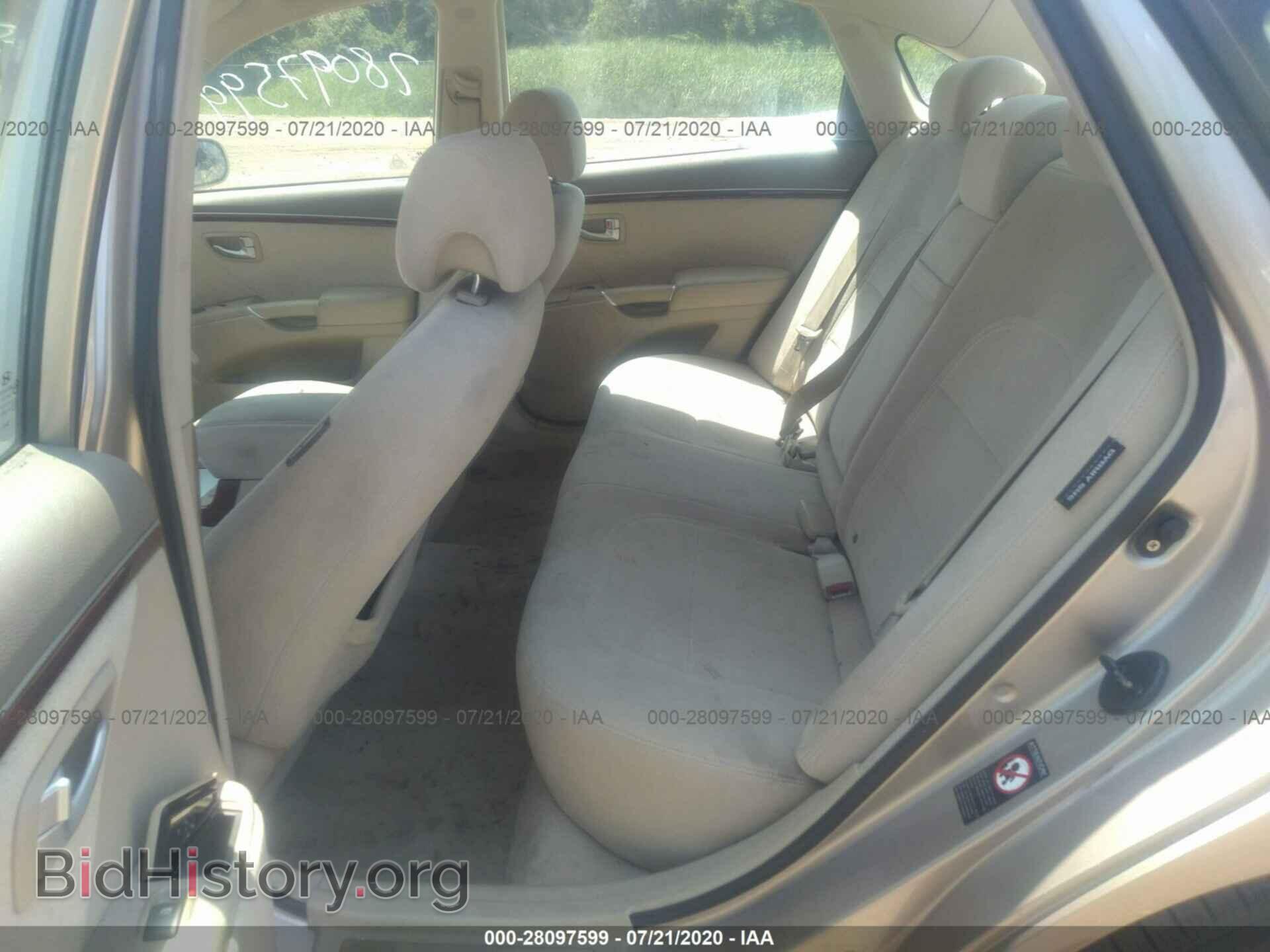 2007 HYUNDAI AZERA - VIN: KMHFC46D67A190812 - Фото 8