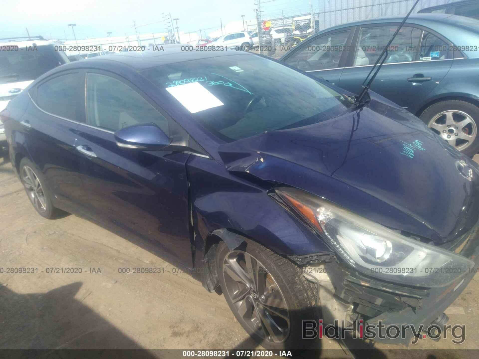 Photo 5NPDH4AE6EH529474 - HYUNDAI ELANTRA 2014