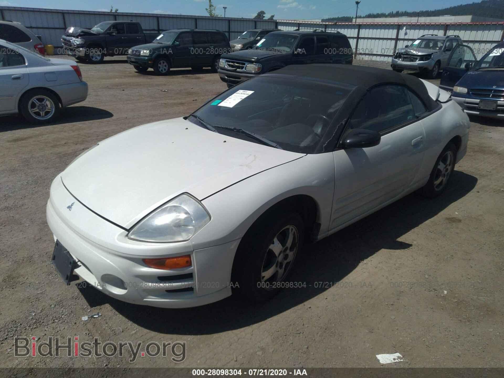 2003 MITSUBISHI ECLIPSE - VIN: 4A3AE45GX3E183818 - Фото 2