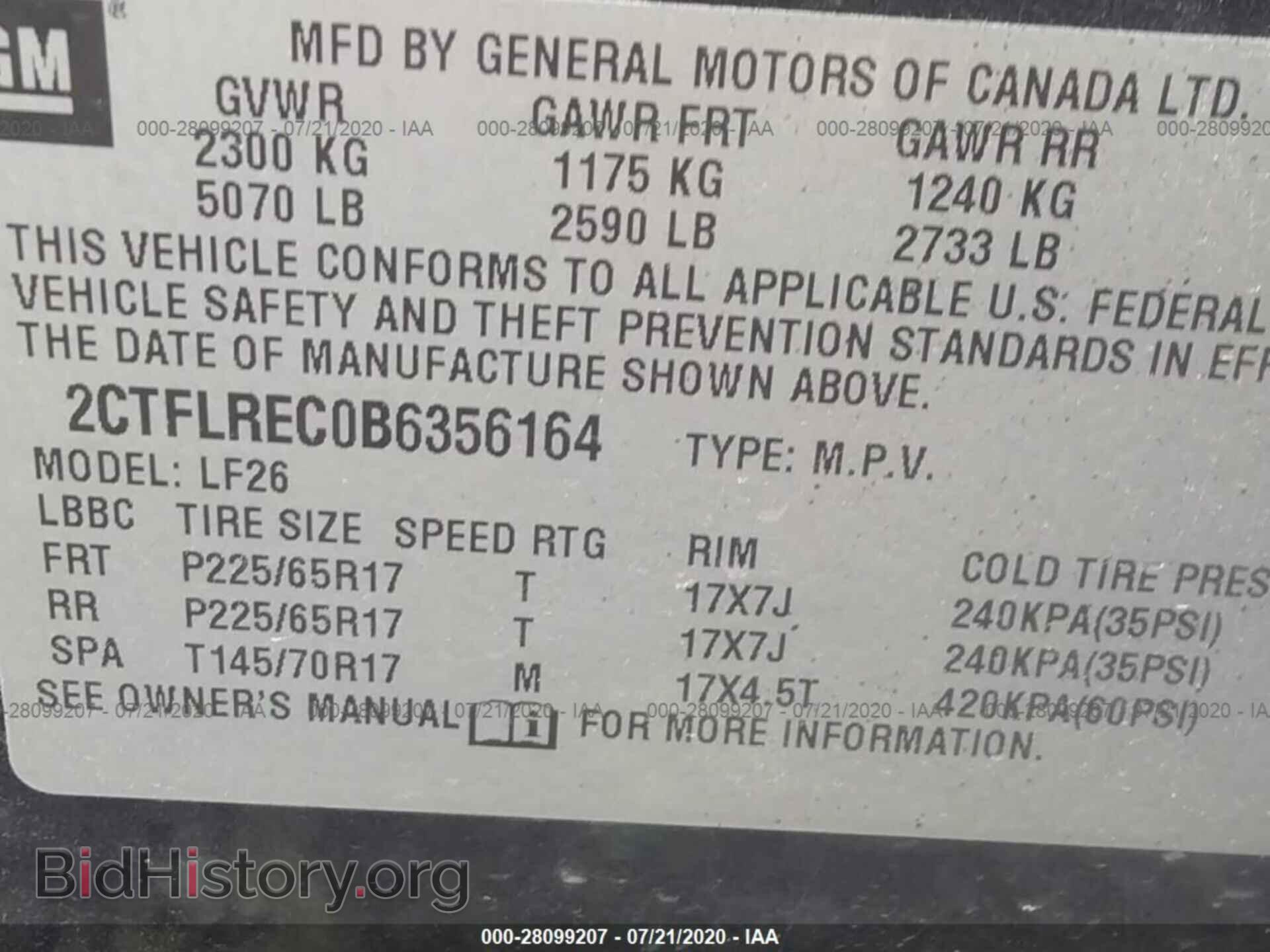 2011 GMC TERRAIN - VIN: 2CTFLREC0B6356164 - Photo 9