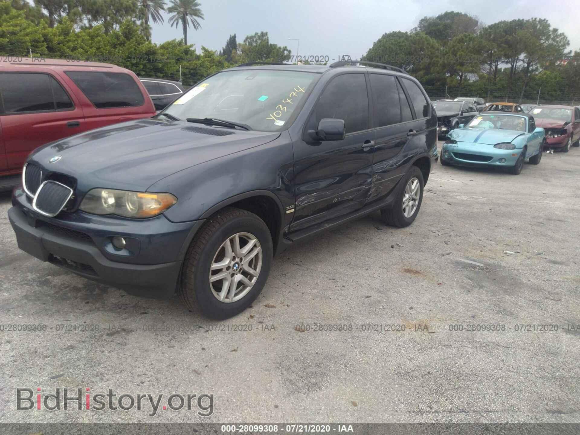 2005 BMW X5 - VIN: 5UXFA13535LY03474 - Фото 2