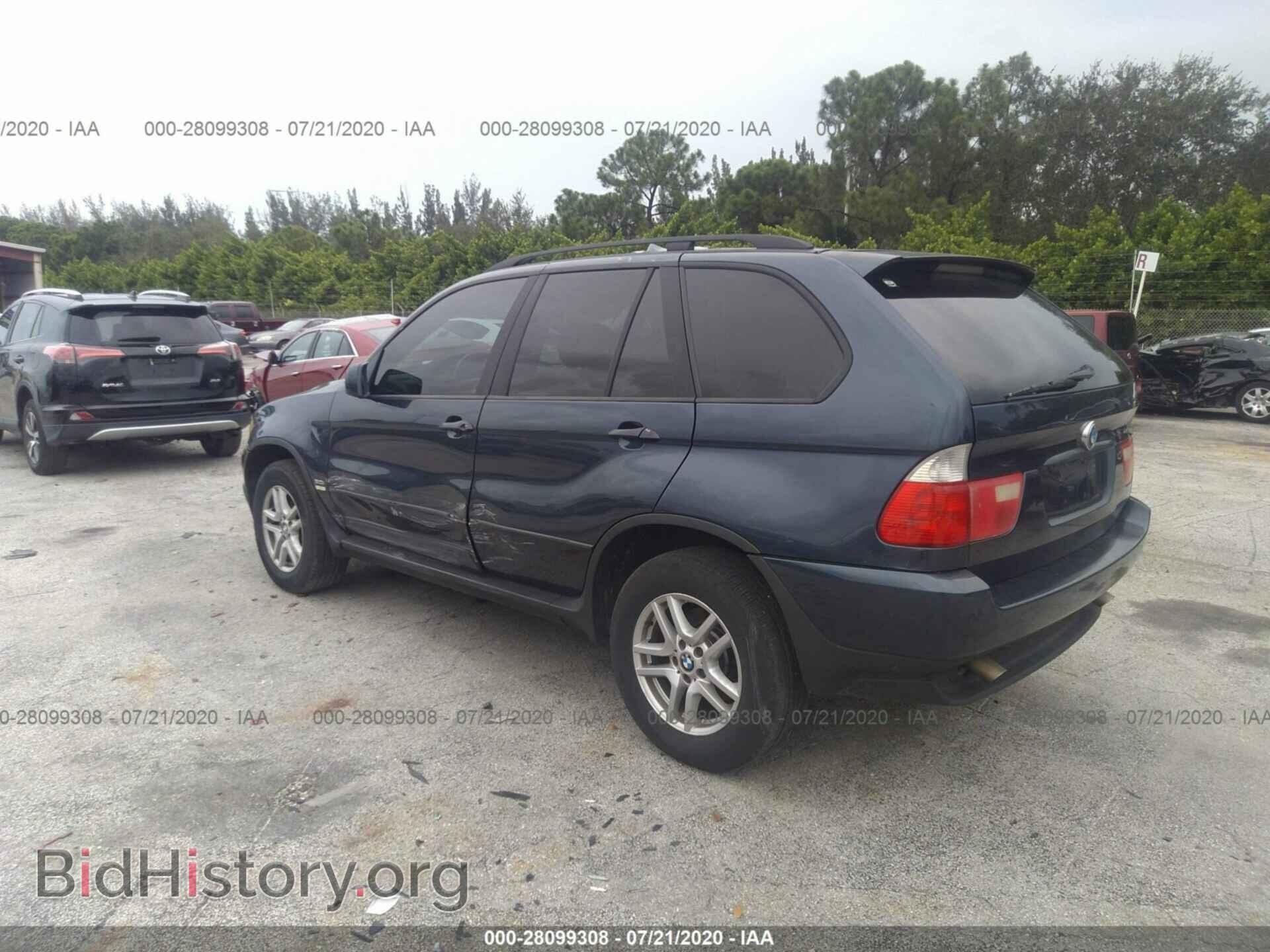 2005 BMW X5 - VIN: 5UXFA13535LY03474 - Фото 3
