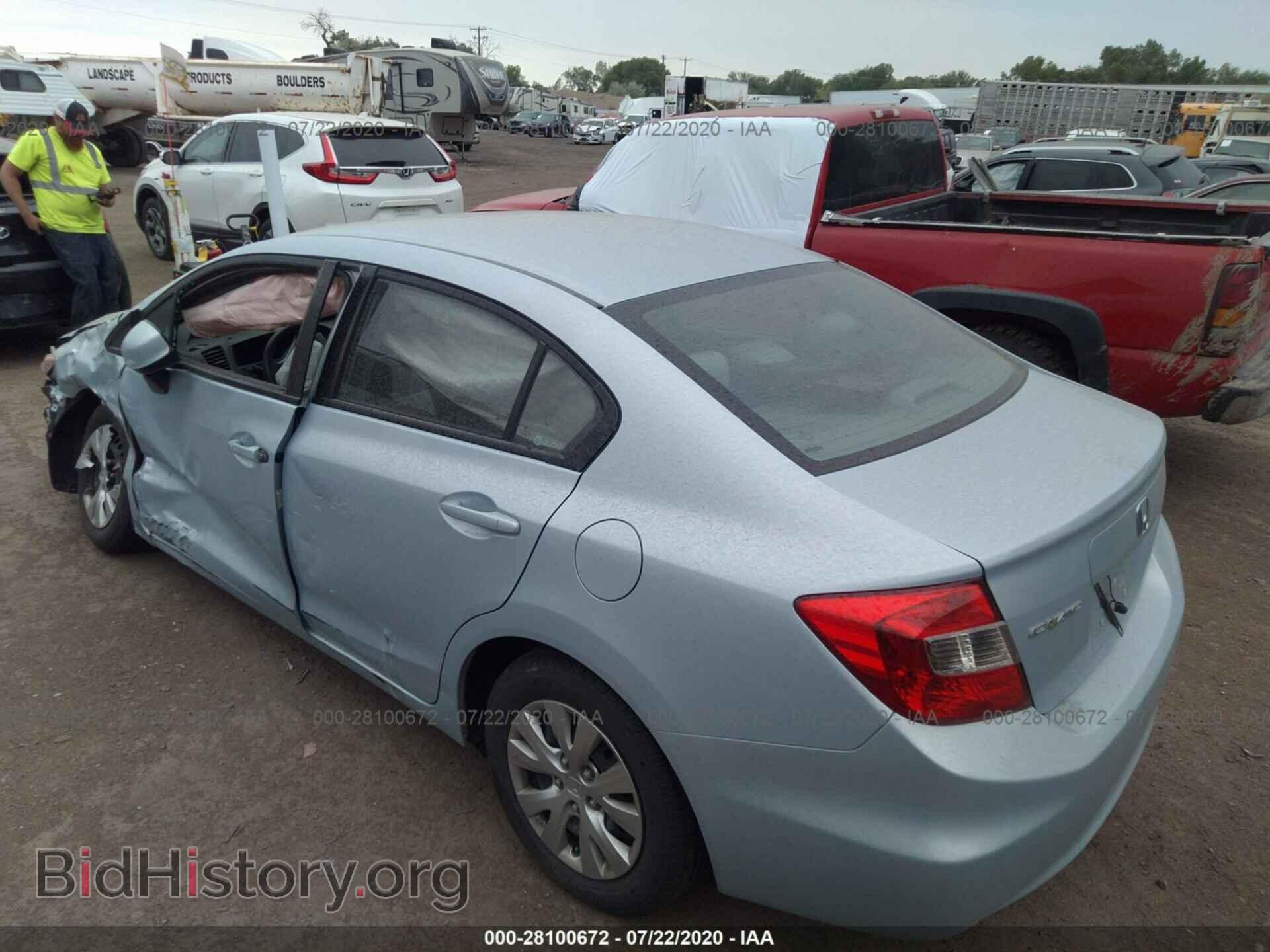 2012 HONDA CIVIC SDN - VIN: 2HGFB2F52CH574104 - Фото 3