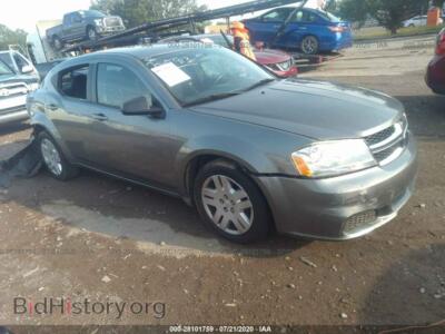 2012 Dodge AVENGER SE, gray — VIN 1C3CDZAB4CN128369, IAAI