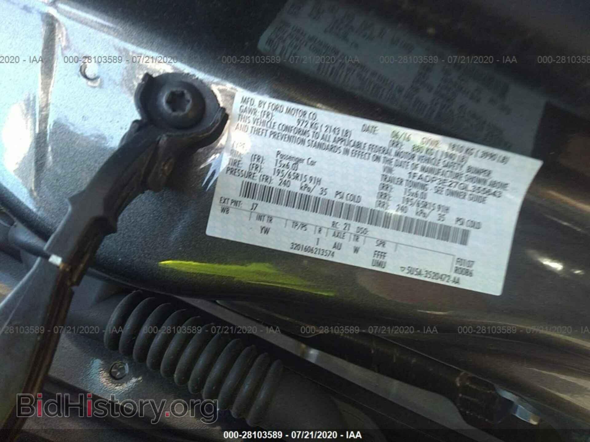 2016 FORD FOCUS - VIN: 1FADP3E27GL355643 - Фото 9