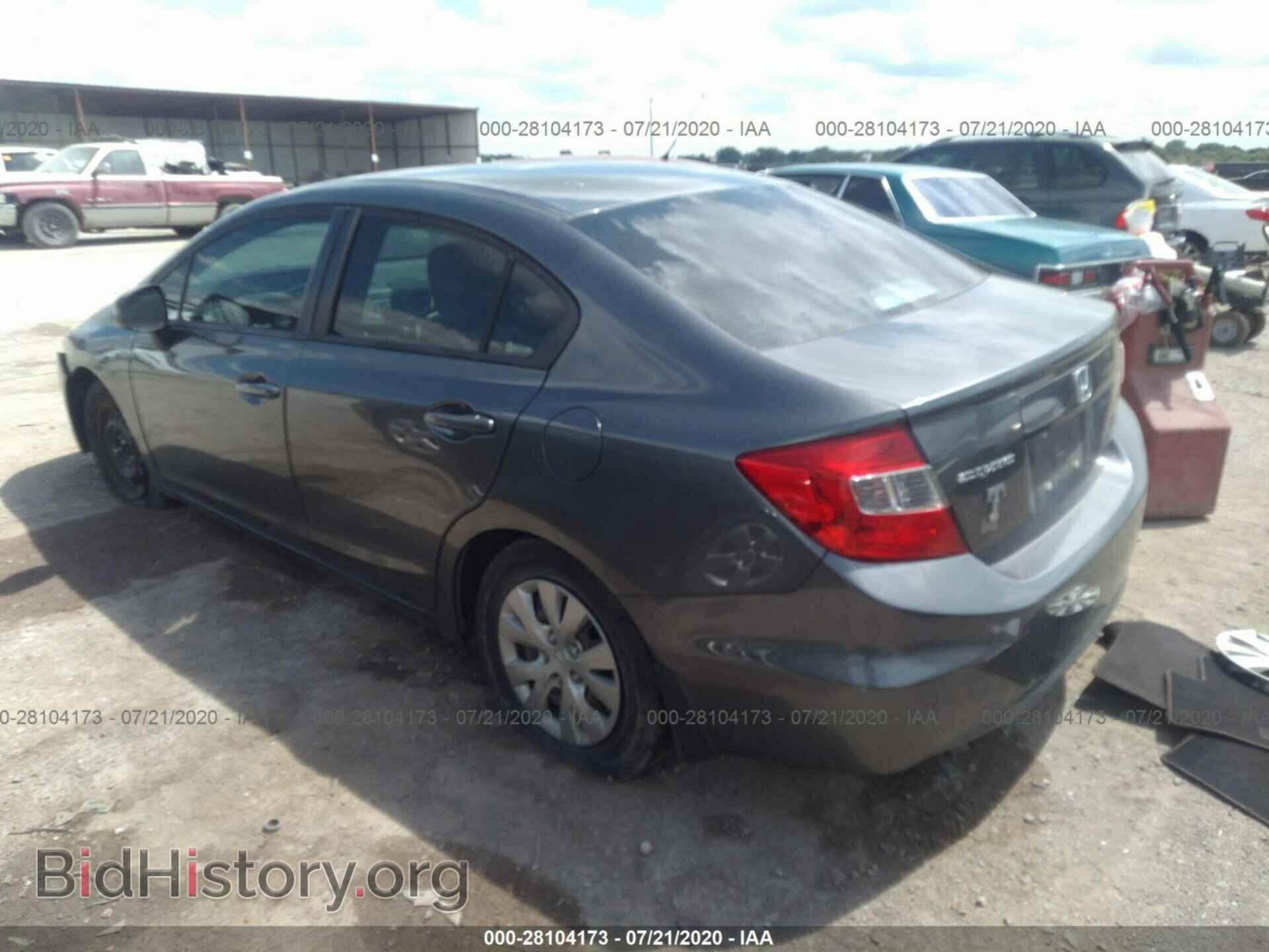 2012 HONDA CIVIC SDN - VIN: 19XFB2F52CE051904 - Фото 3