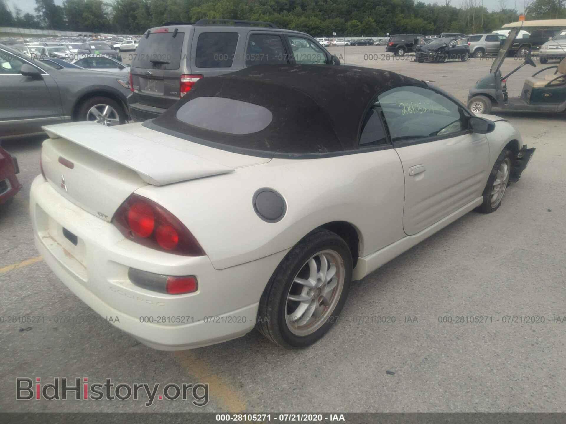 2001 MITSUBISHI ECLIPSE - VIN: 4A3AE85H71E132676 - Фото 4