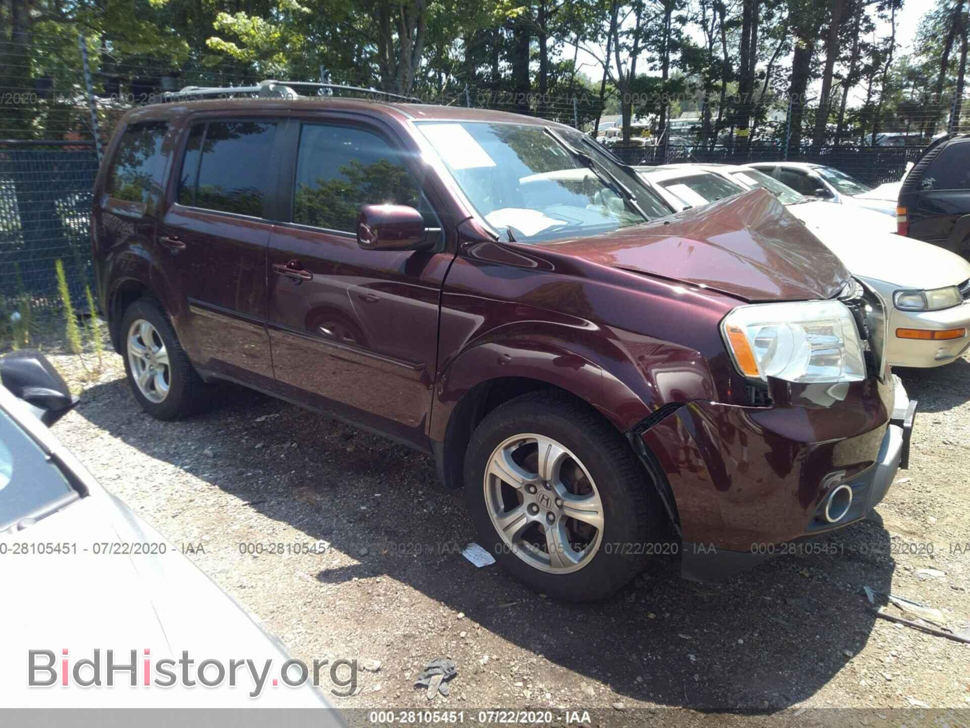 Фотография 5FNYF4H59EB044189 - HONDA PILOT 2014
