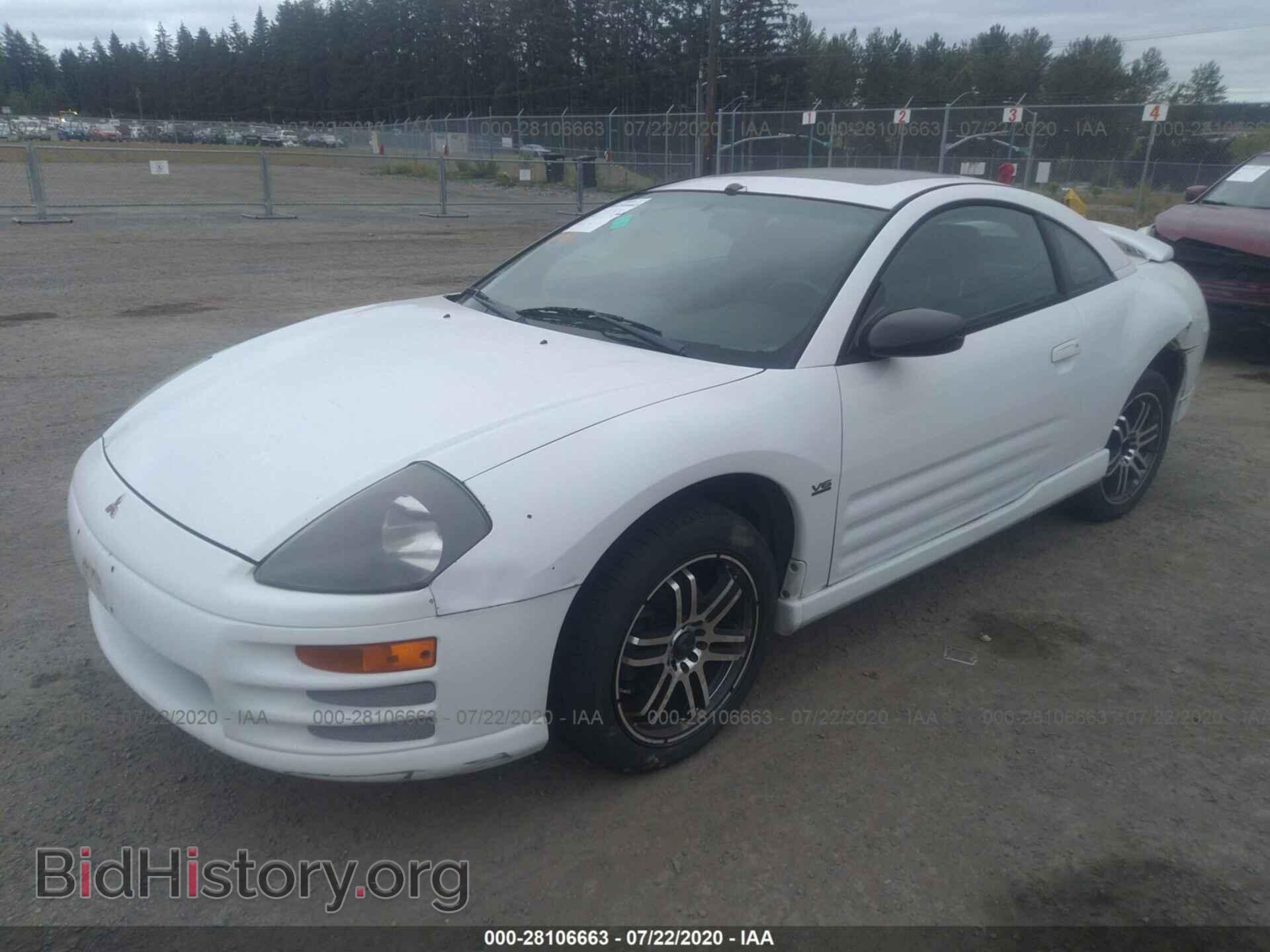 2000 MITSUBISHI ECLIPSE - VIN: 4A3AC84L1YE119802 - Фото 2