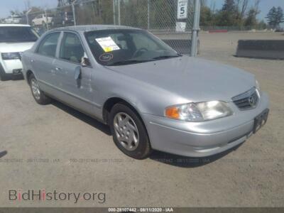 2002 Mazda 626 LX/ES, silver — VIN 1YVGF22D525285206, IAAI