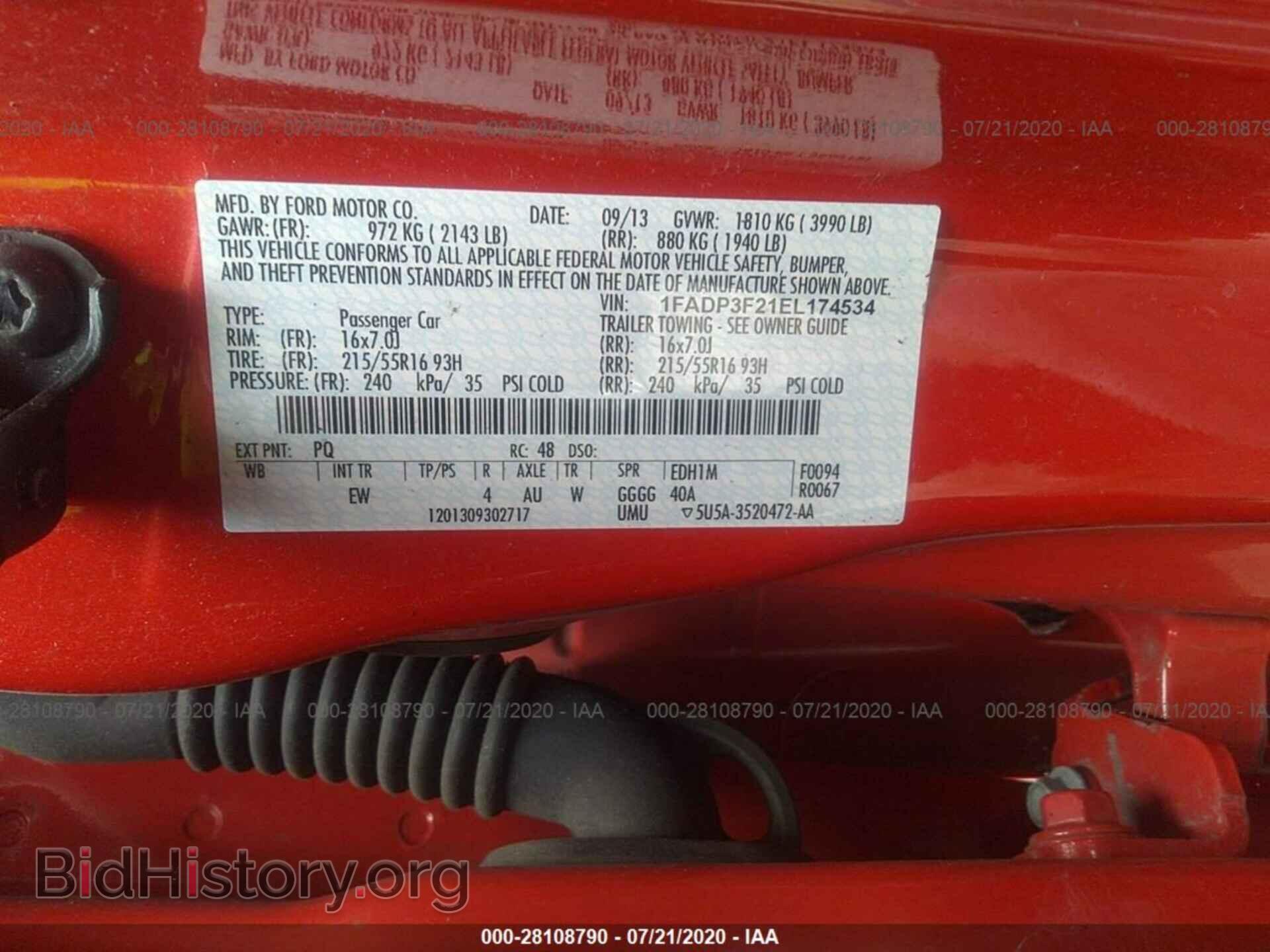 2014 FORD FOCUS - VIN: 1FADP3F21EL174534 - Photo 9