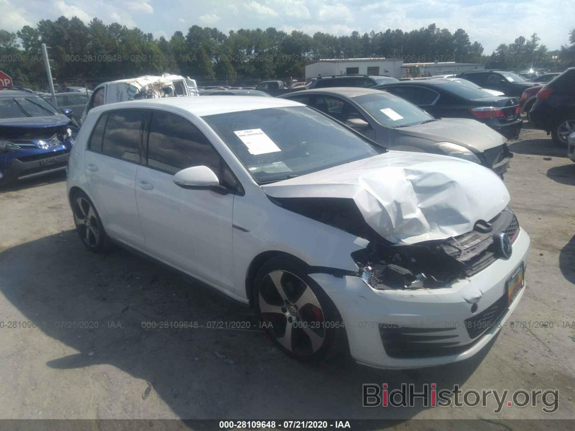 Photo 3VW5T7AU7FM016691 - VOLKSWAGEN GOLF GTI 2015