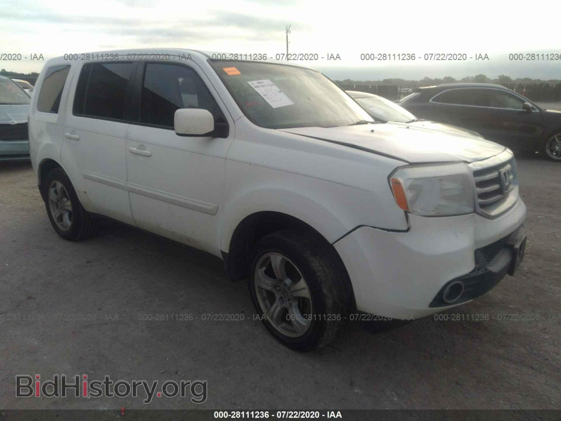 Photo 5FNYF3H40CB017395 - HONDA PILOT 2012