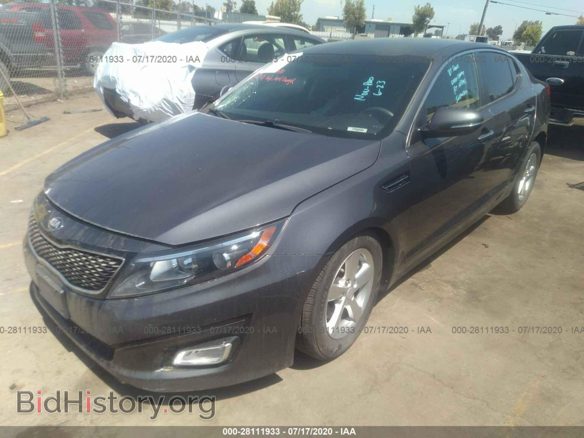 2015 KIA OPTIMA - VIN: KNAGM4A77F5621766 - Photo 2