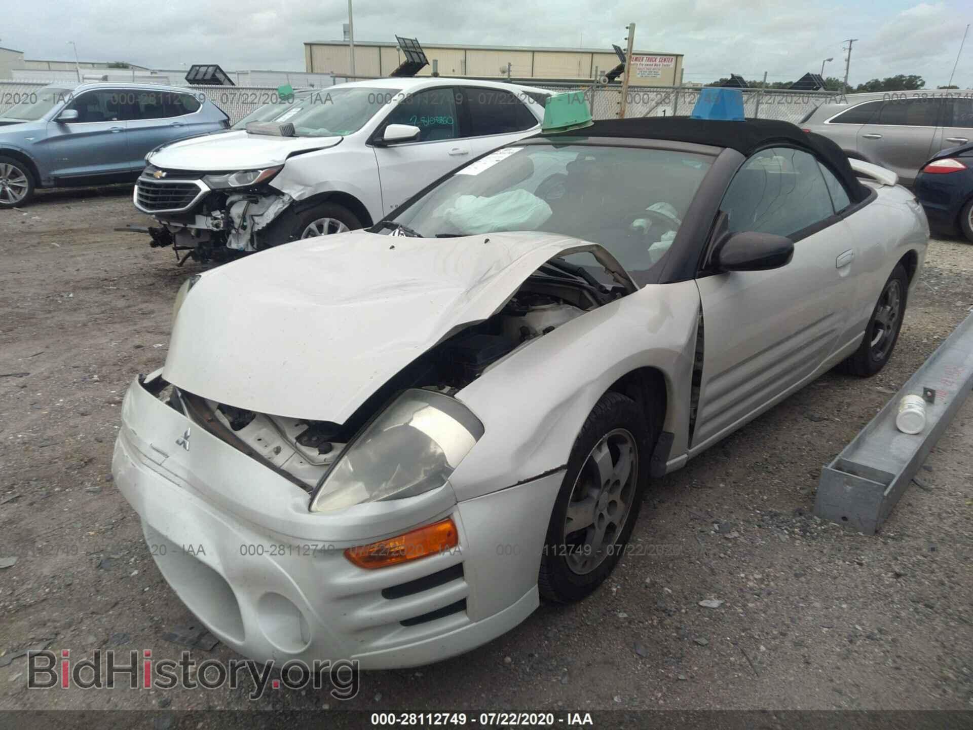 2004 MITSUBISHI ECLIPSE - VIN: 4A3AE45G34E093380 - Фото 2