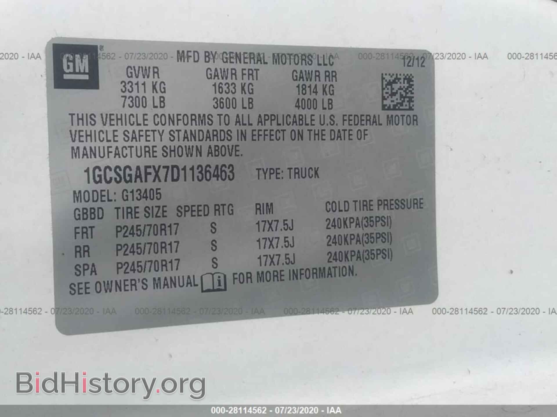 2013 CHEVROLET EXPRESS CARGO VAN - VIN: 1GCSGAFX7D1136463 - Photo 9