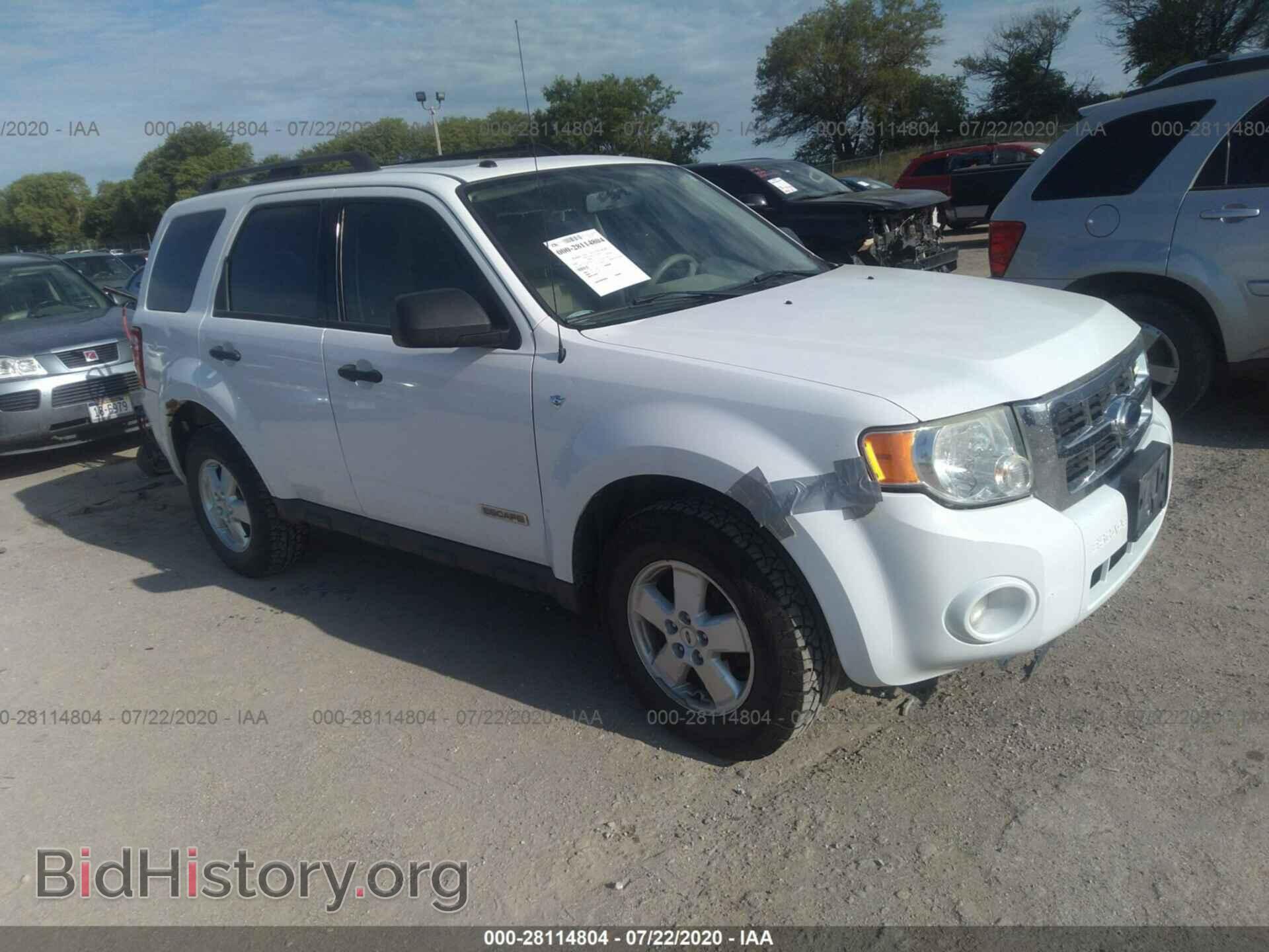 Photo 1FMCU93118KC93381 - FORD ESCAPE 2008