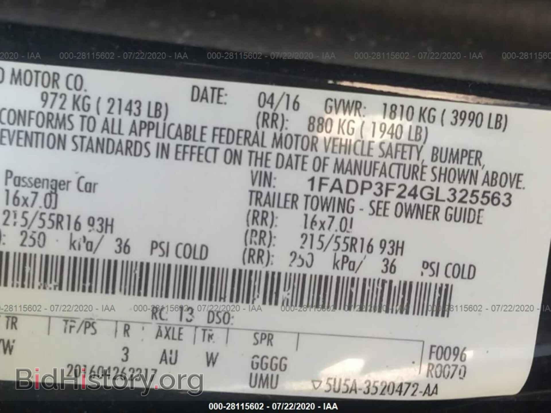 2016 FORD FOCUS - VIN: 1FADP3F24GL325563 - Photo 9