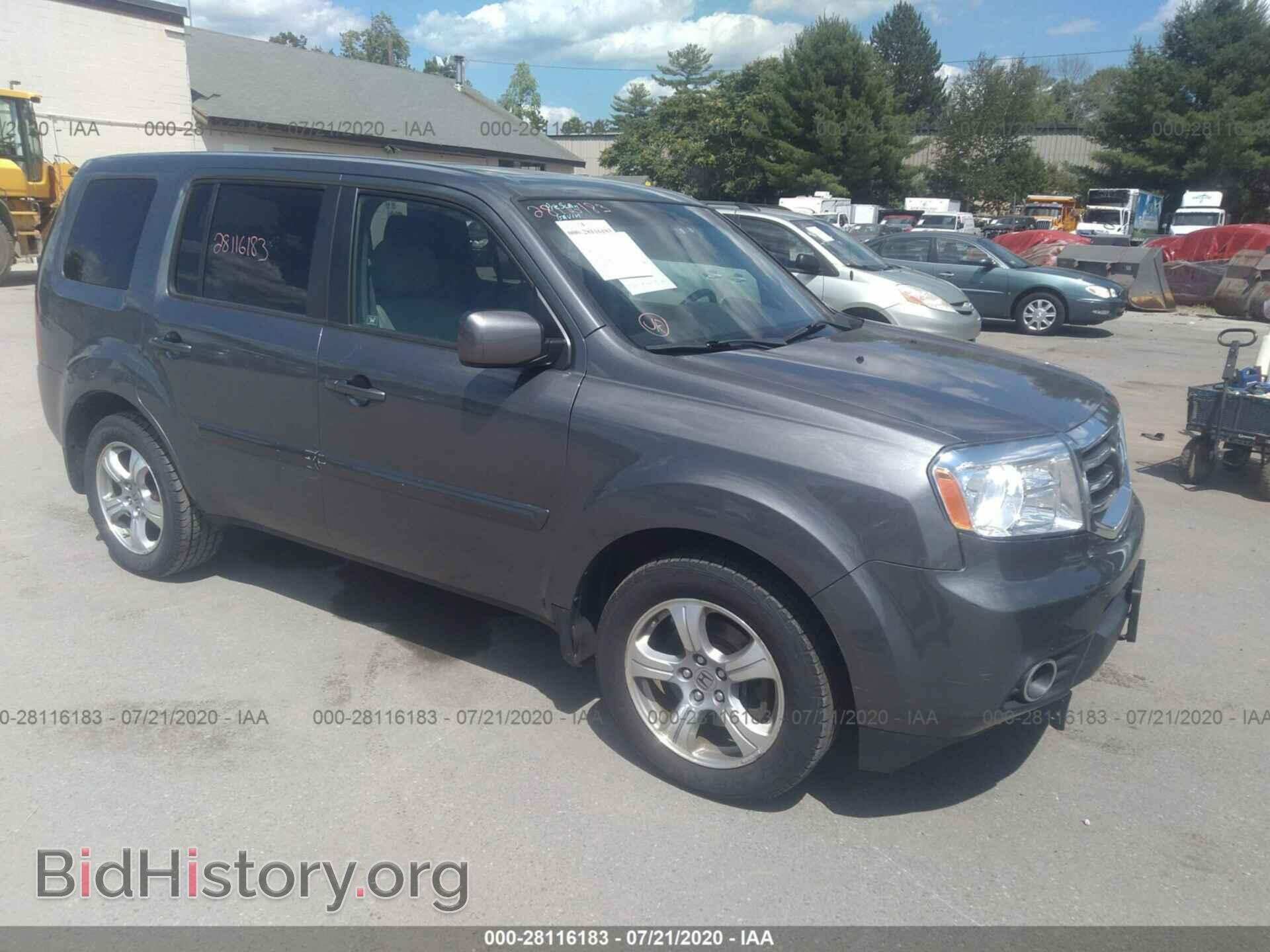 Photo 5FNYF4H54CB020721 - HONDA PILOT 2012