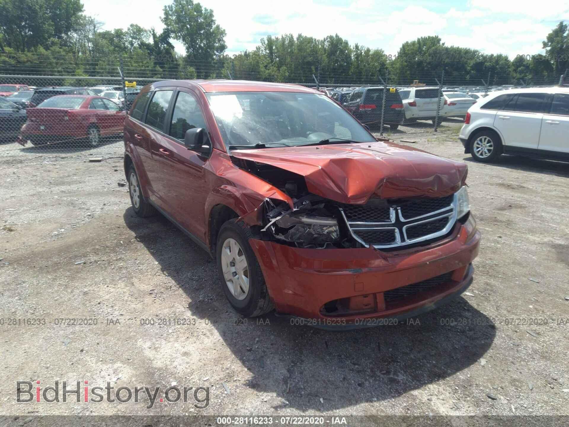 Photo 3C4PDCAB9CT391743 - DODGE JOURNEY 2012