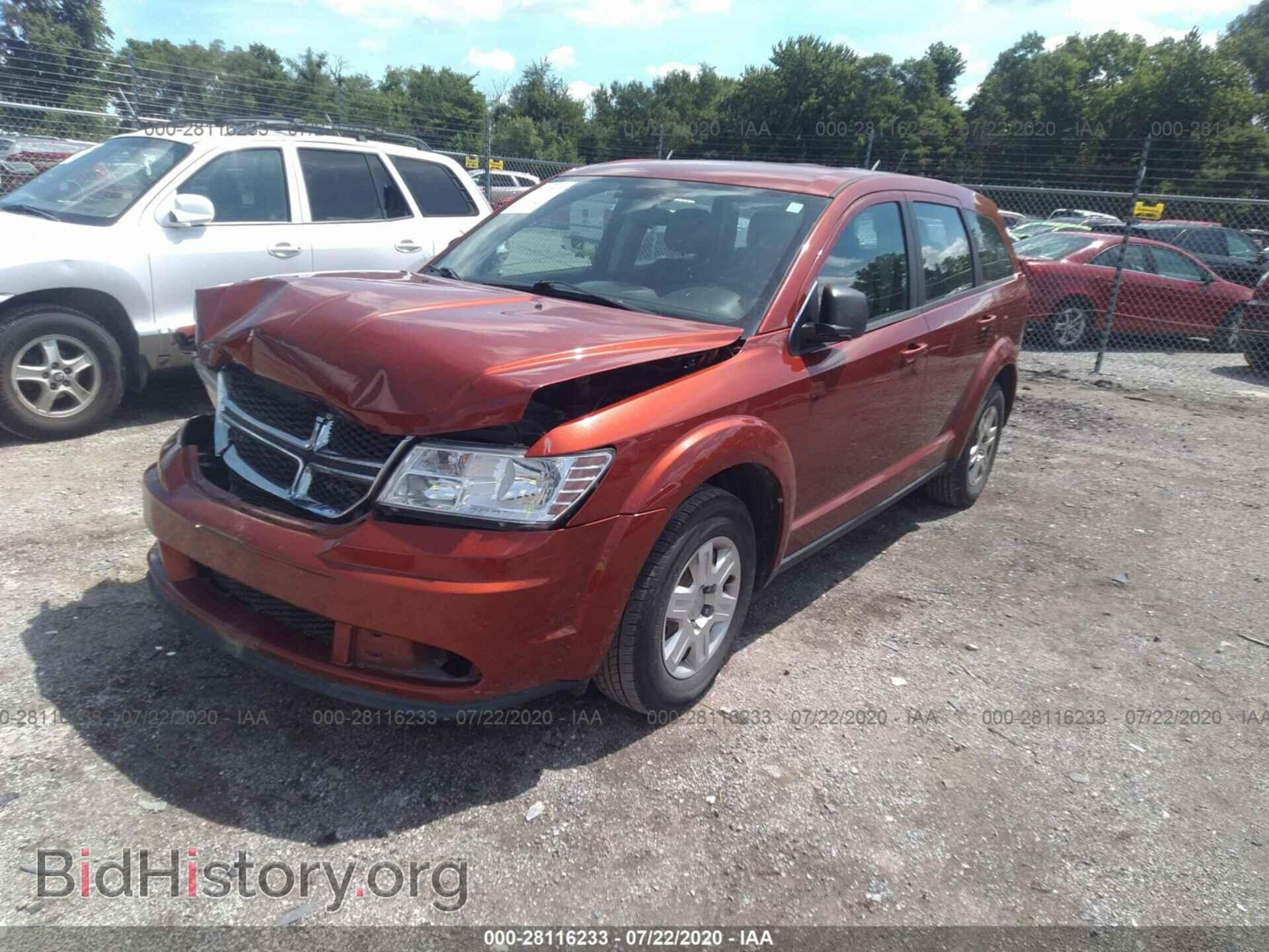 2012 DODGE JOURNEY - VIN: 3C4PDCAB9CT391743 - Фото 2