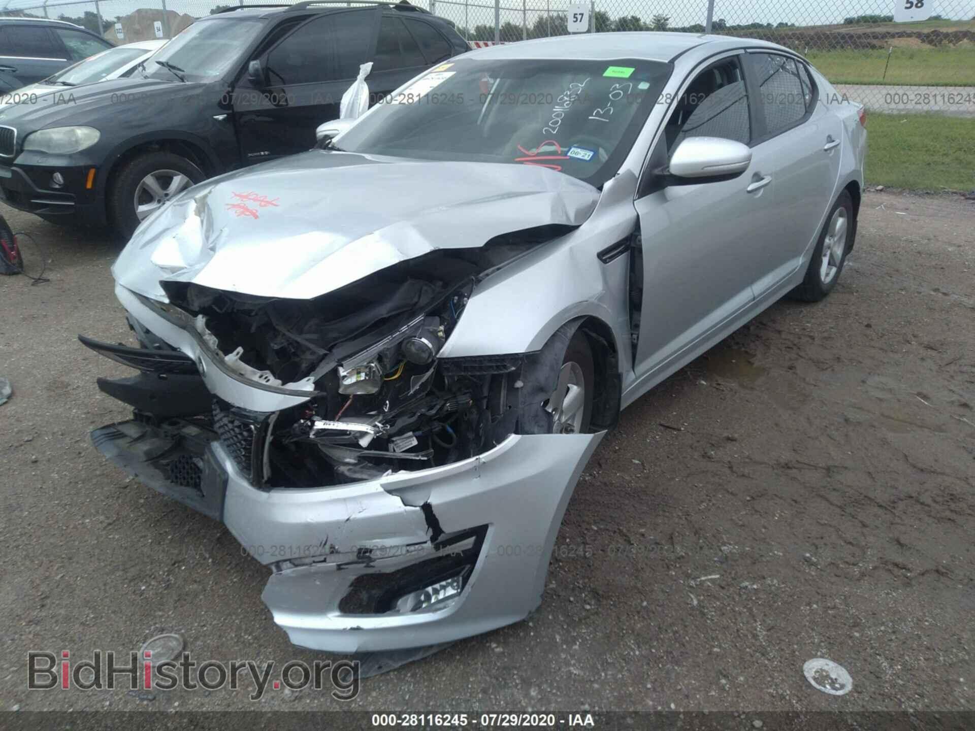 2015 KIA OPTIMA - VIN: 5XXGM4A75FG464396 - Фото 2